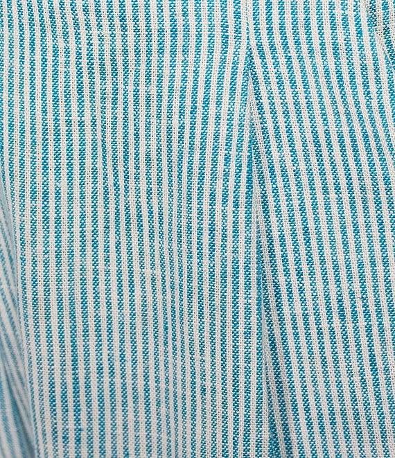 Copper Key Linen Stripe Coordinating Pull On Shorts Product Image