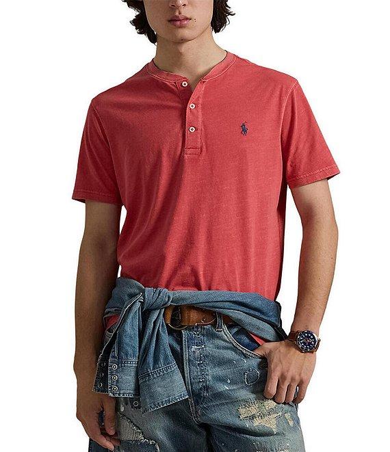 Polo Ralph Lauren Slub Jersey Short Sleeve Henley Shirt Product Image