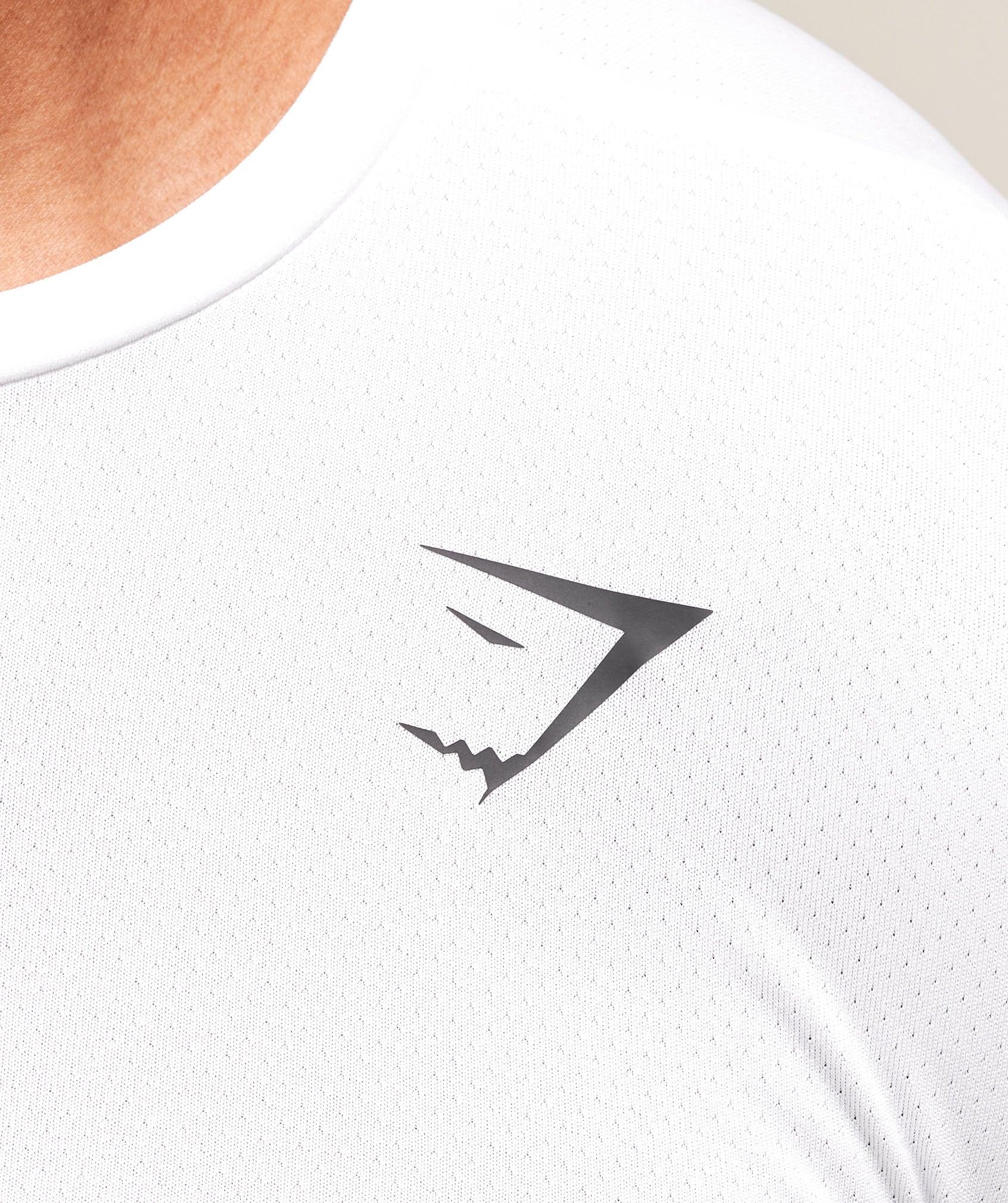 Gymshark Arrival Long Sleeve T-Shirt - White Male Product Image