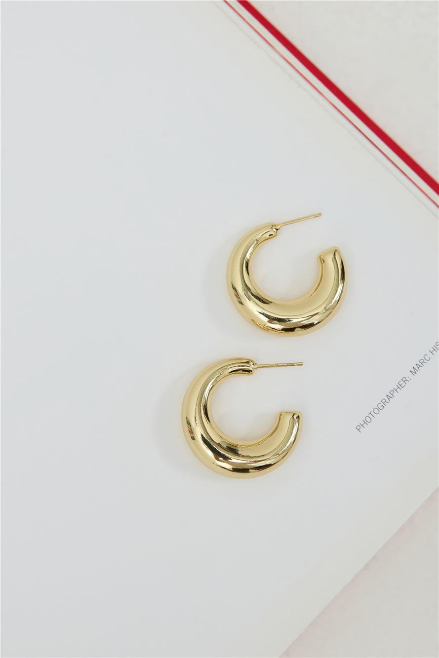 Thalassa Hoop Earrings Gold Product Image