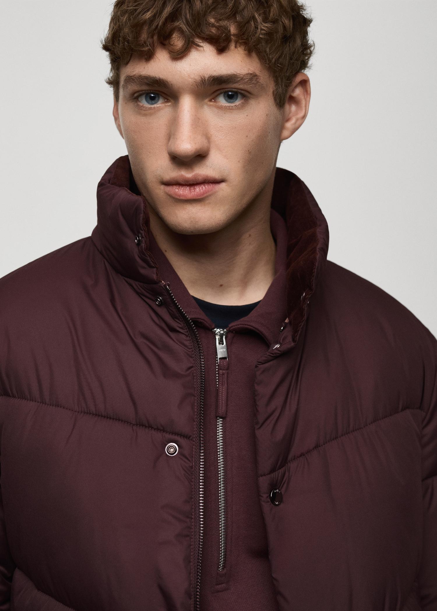Water-repellent quilted anorak - Men | MANGO USA Product Image