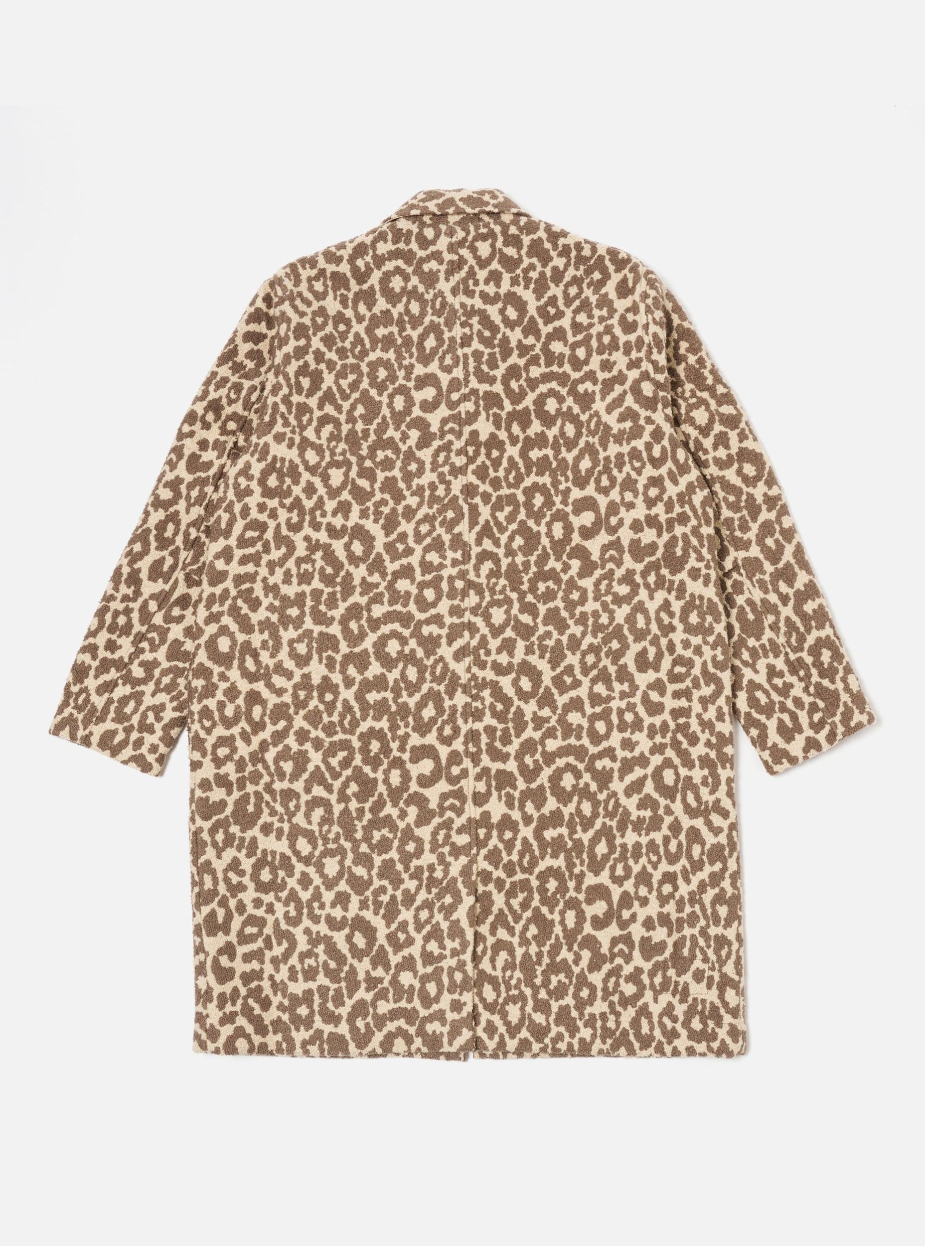 Universal Works Account Coat in Natural Crazy Leopard Product Image