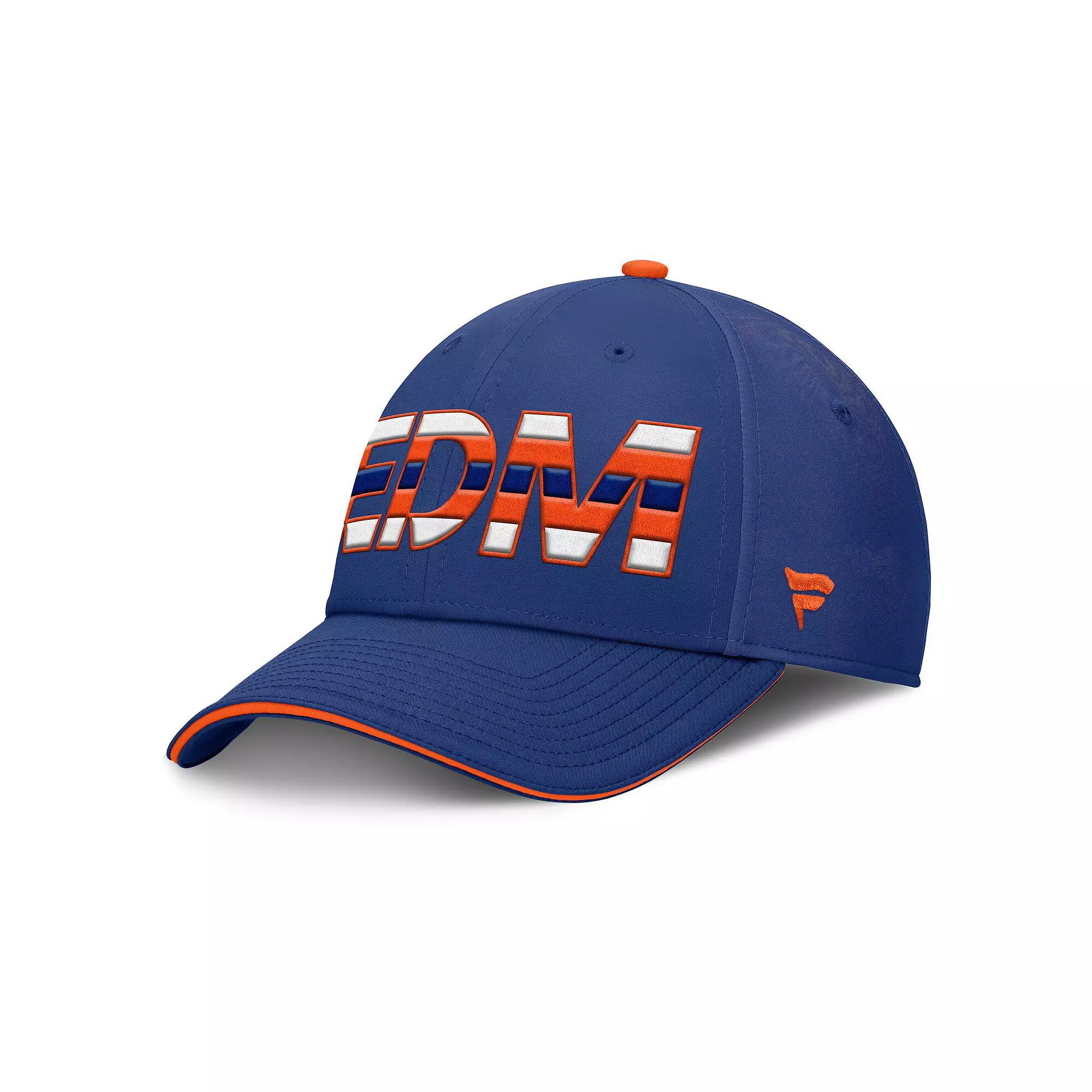 Men's Fanatics Royal Edmonton Oilers Rink Team Code Flex Hat,  Product Image