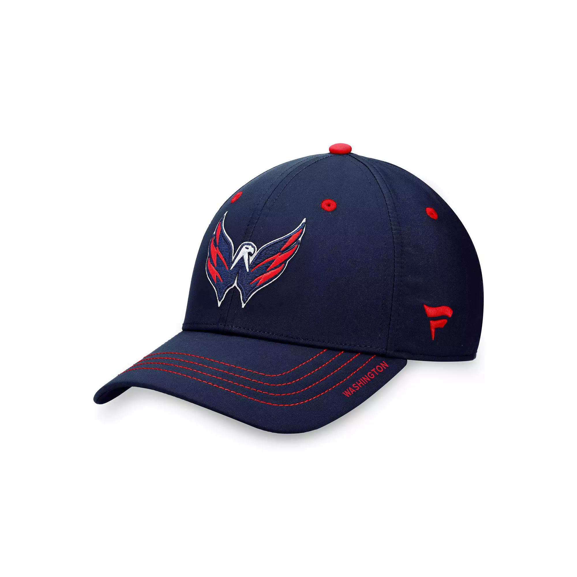 Men's Fanatics Branded Navy Washington Capitals Authentic Pro Rink Flex Hat,  Product Image