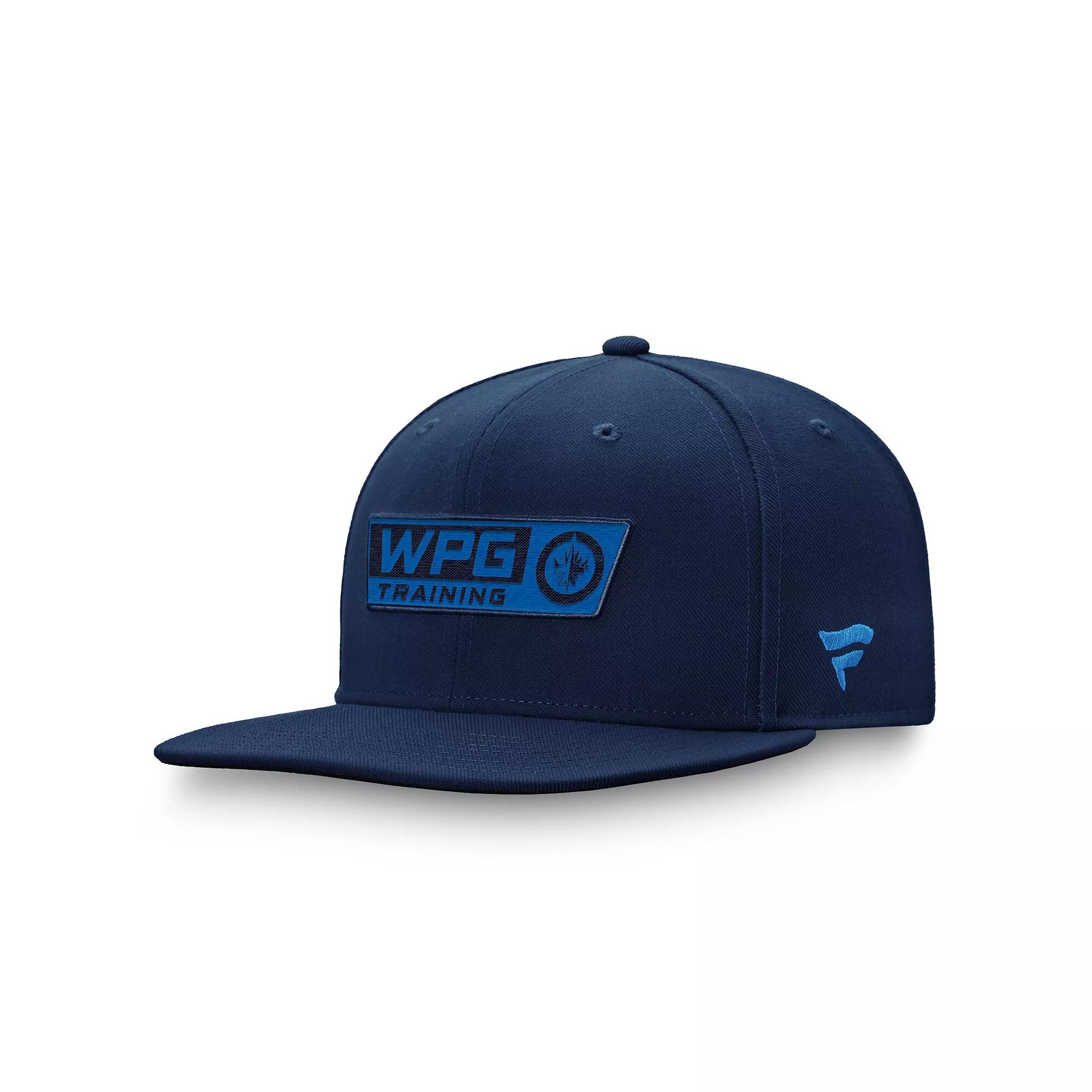 Men's Fanatics Navy Winnipeg Jets Authentic Pro Training Camp Practice Snapback Hat, Jts Blue Product Image