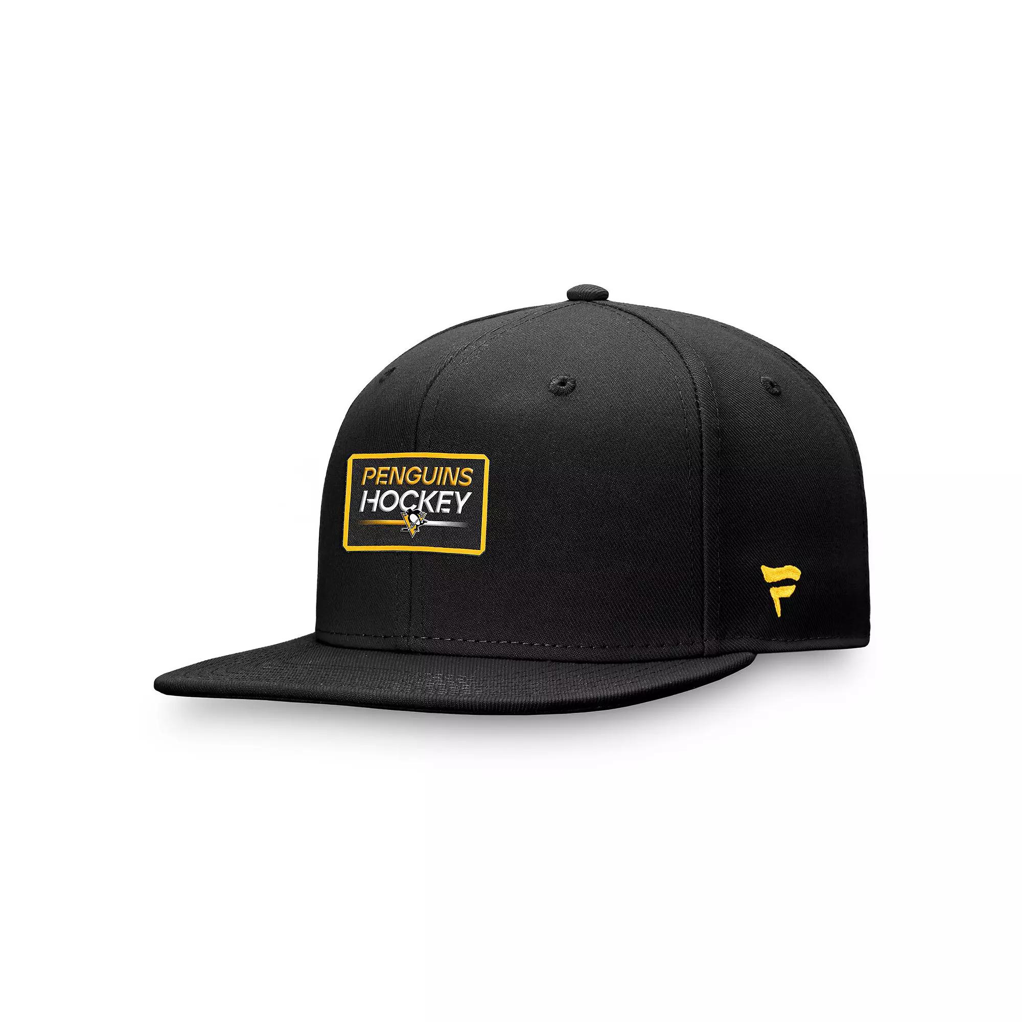 Men's Fanatics Branded Black Pittsburgh Penguins Authentic Pro Prime Snapback Hat Product Image