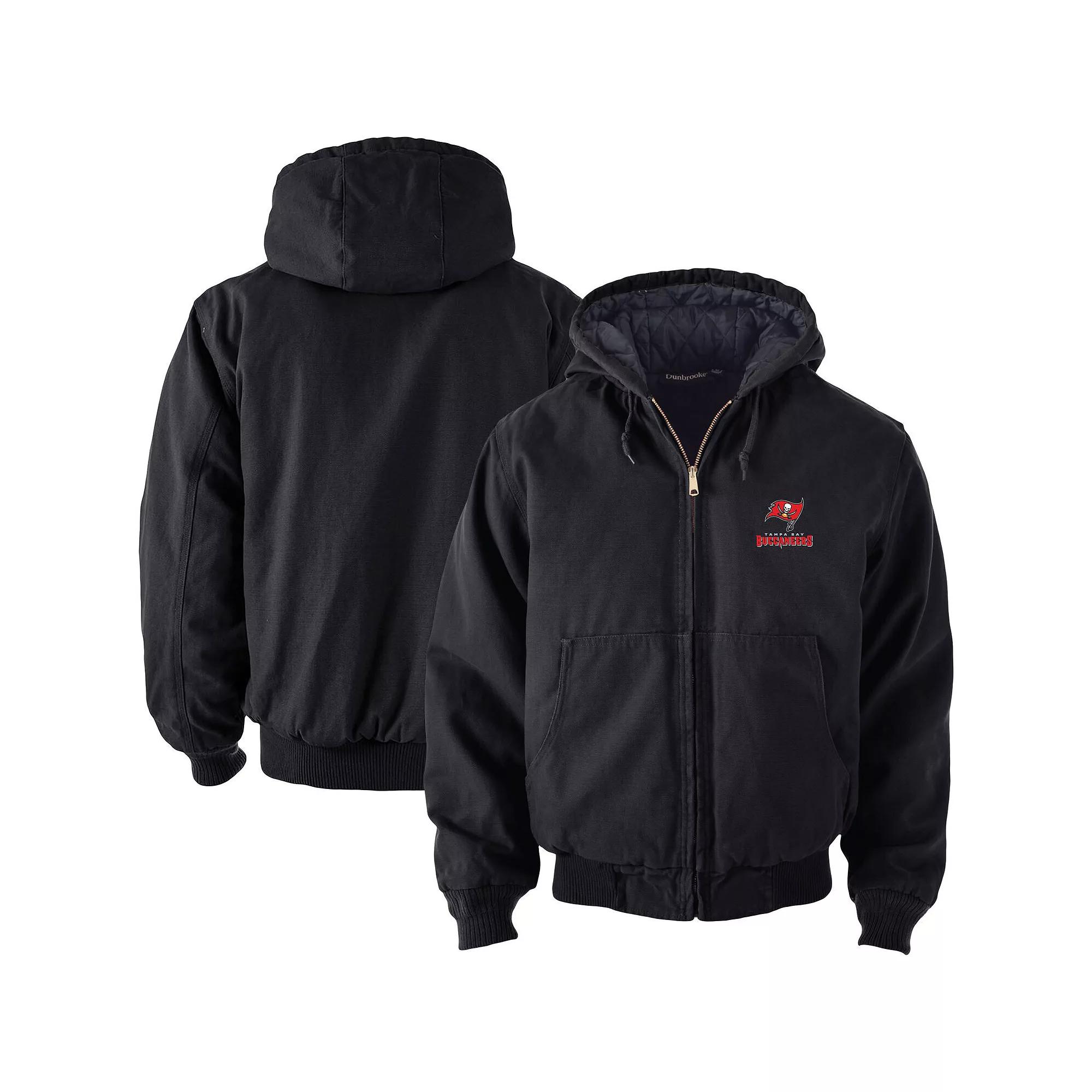 Men's Dunbrooke Black Arizona Cardinals Big & Tall Dakota Canvas Hoodie Full-Zip Jacket,  Product Image
