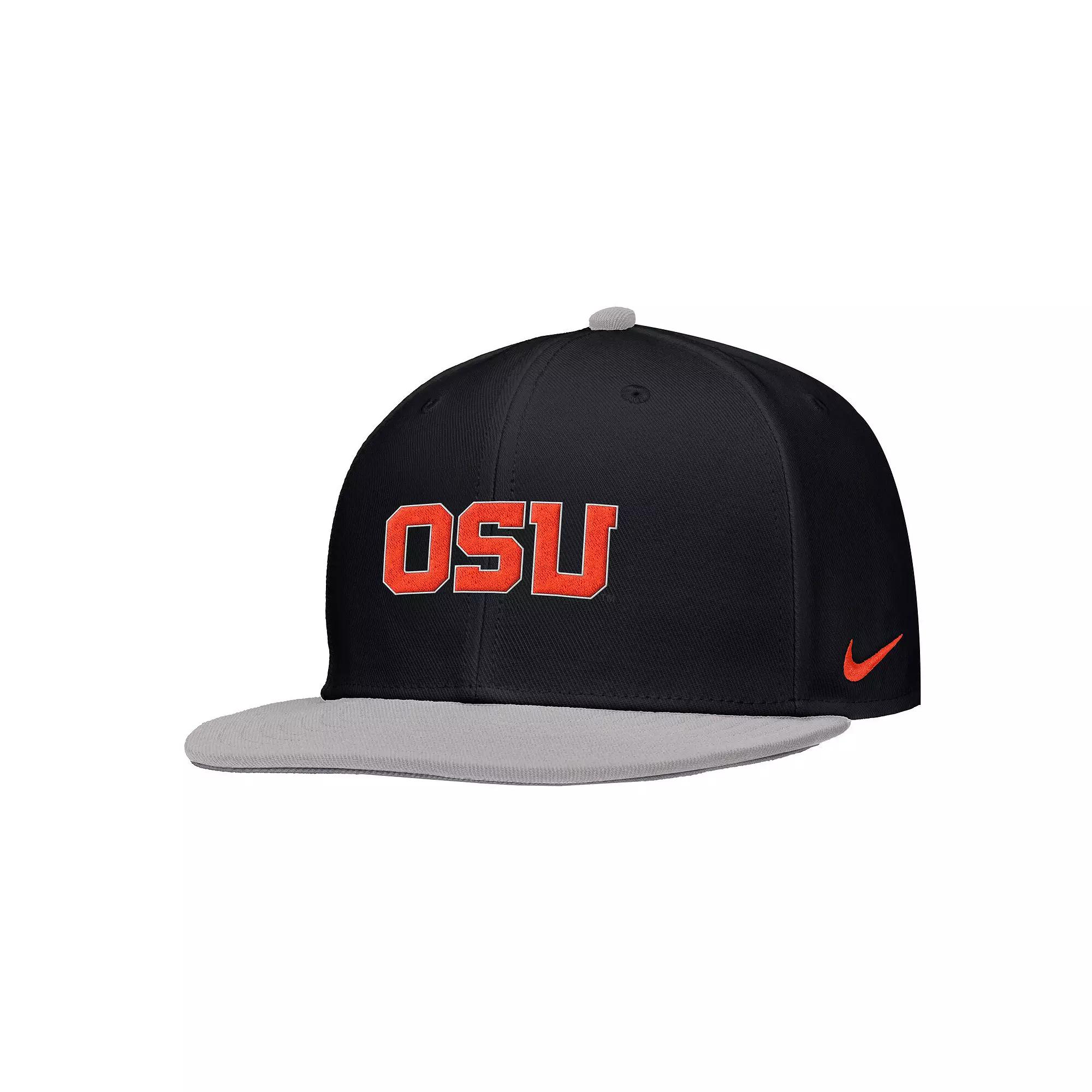 Men's Nike Black Oregon State Beavers On-Field Baseball Performance Fitted Hat, Size: 7 5/8 Product Image