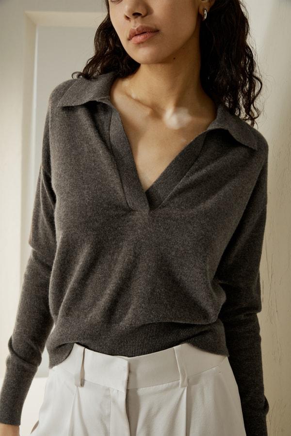 Cashmere Polo Shirt Product Image