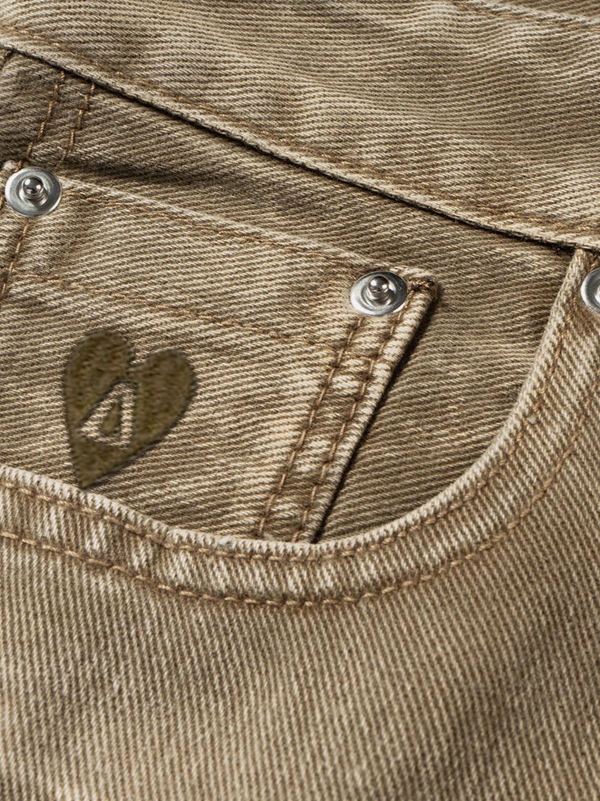 Aelfric Eden Baggy Brown Washed Jeans Product Image