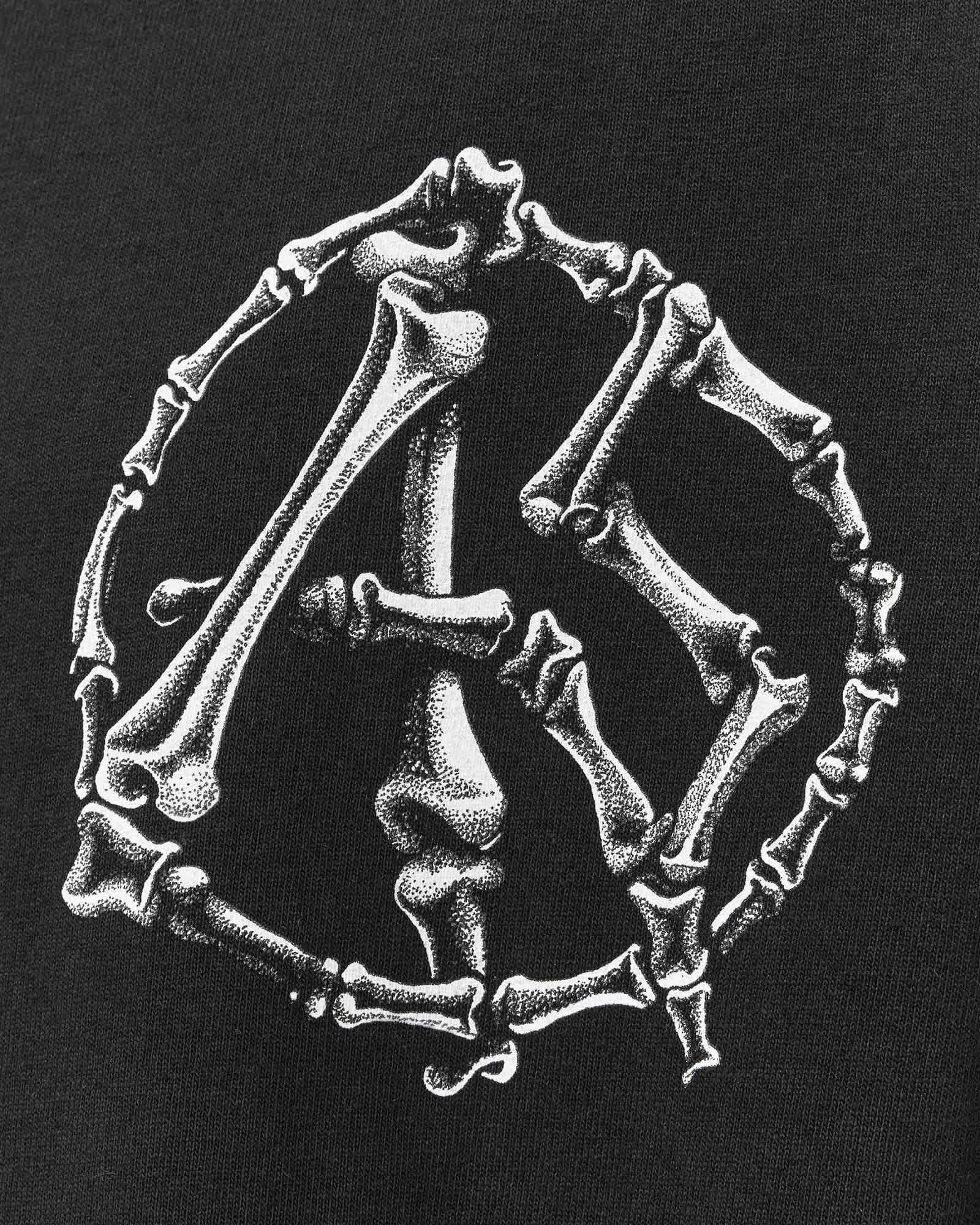 Anatomica Oversized T-Shirt Washed Black | ALLSAINTS US Product Image