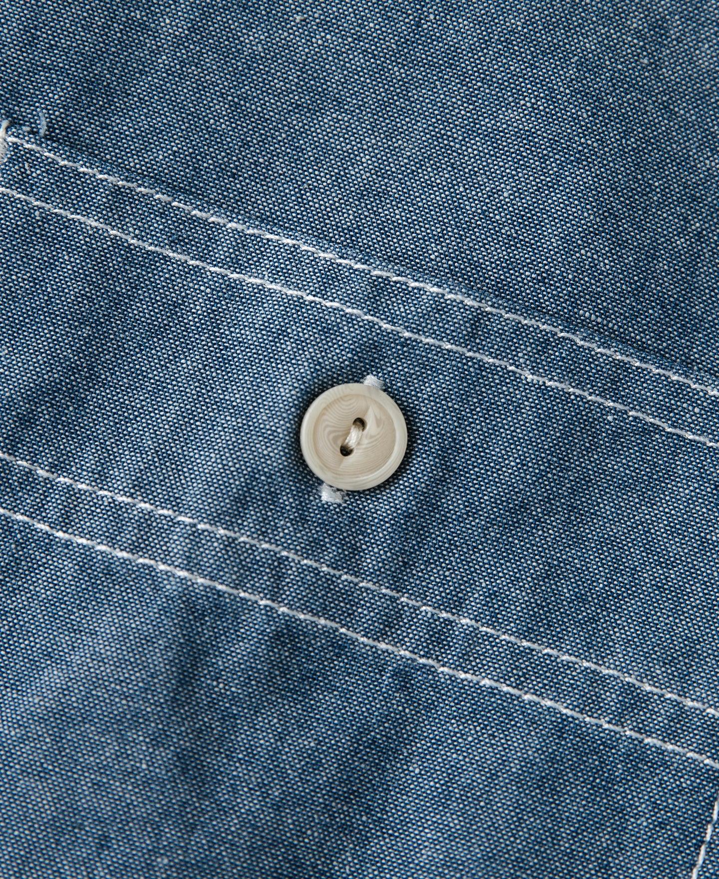 Chambray Short Sleeve Work Shirt Product Image