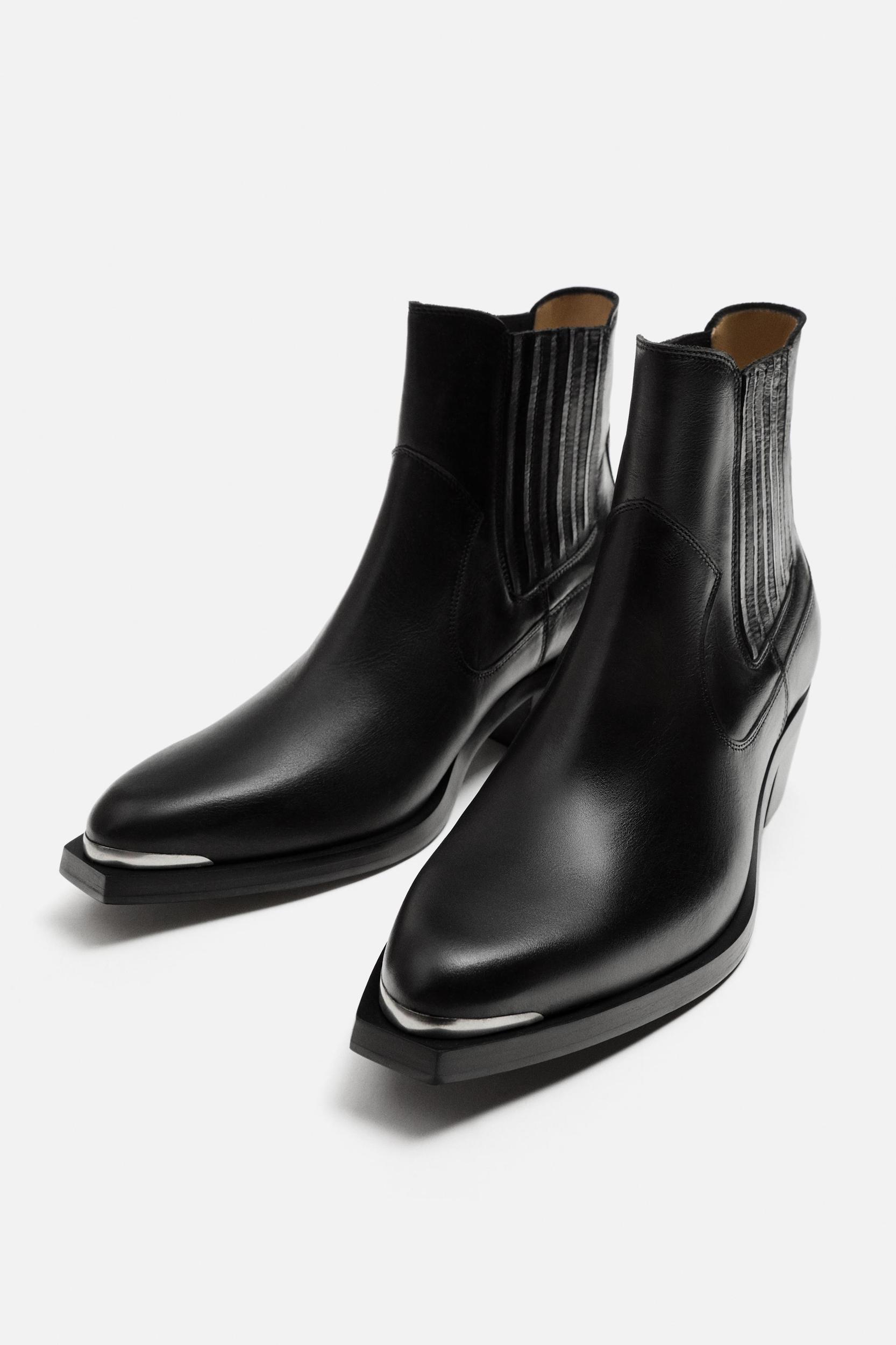 LEATHER COWBOY BOOTS Product Image