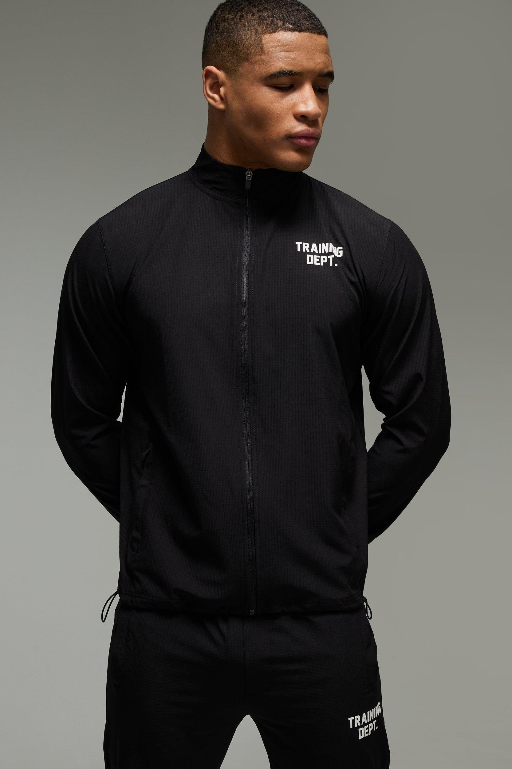 Training Dept Ripstop Funnel Neck Tracksuit | boohooMAN USA Product Image