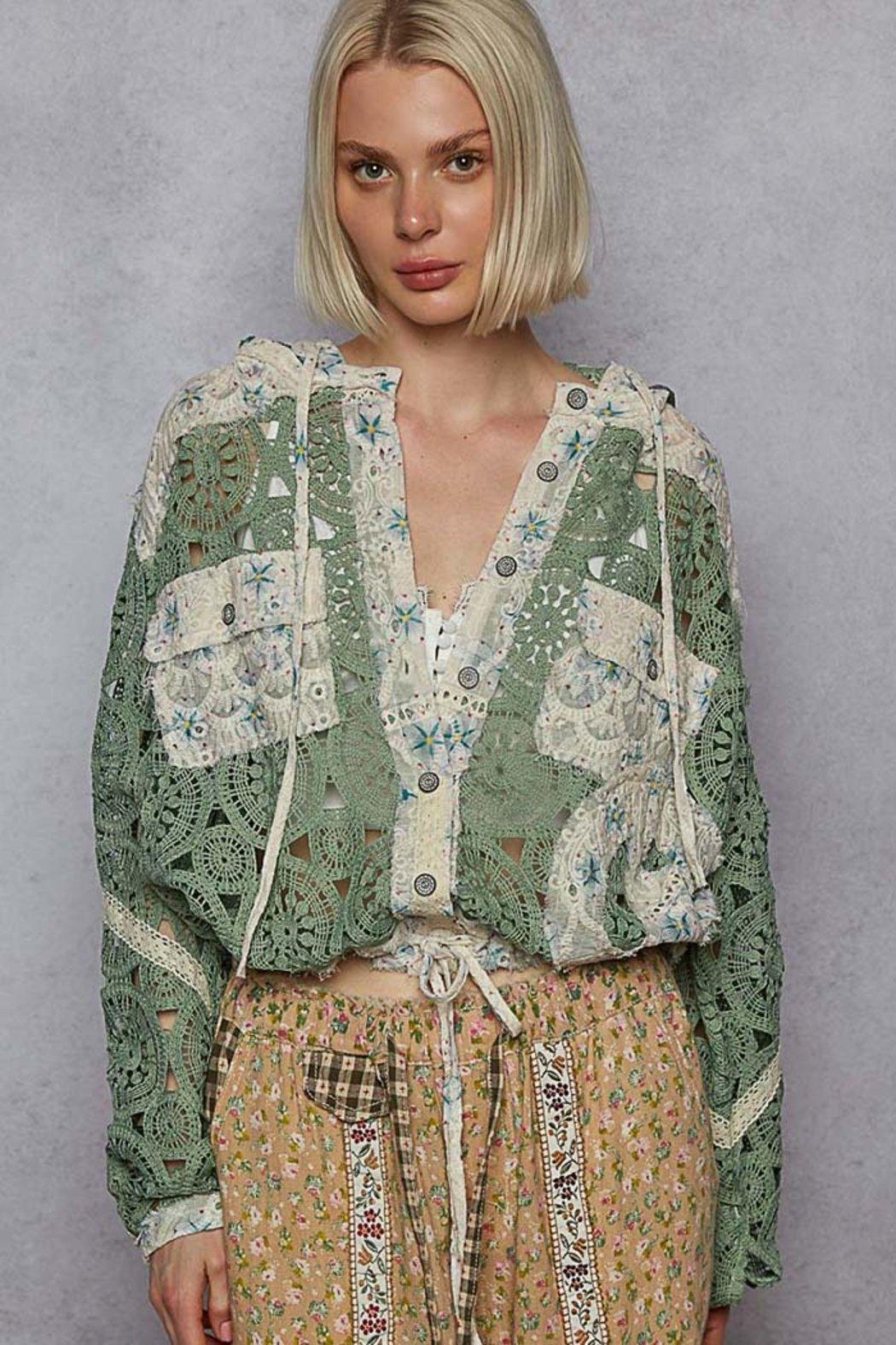 Long Sleeve Hoodie Shacket Product Image