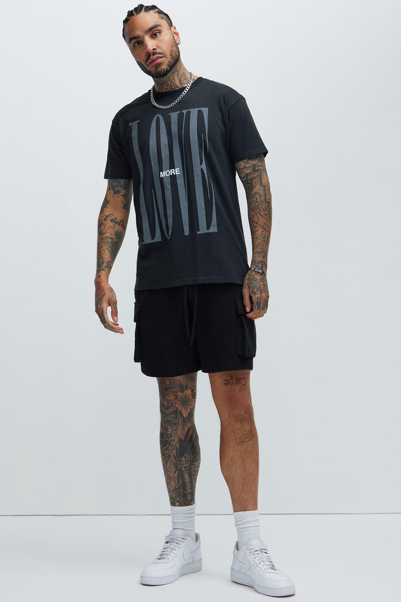 More Love Short Sleeve Tee - Black Product Image