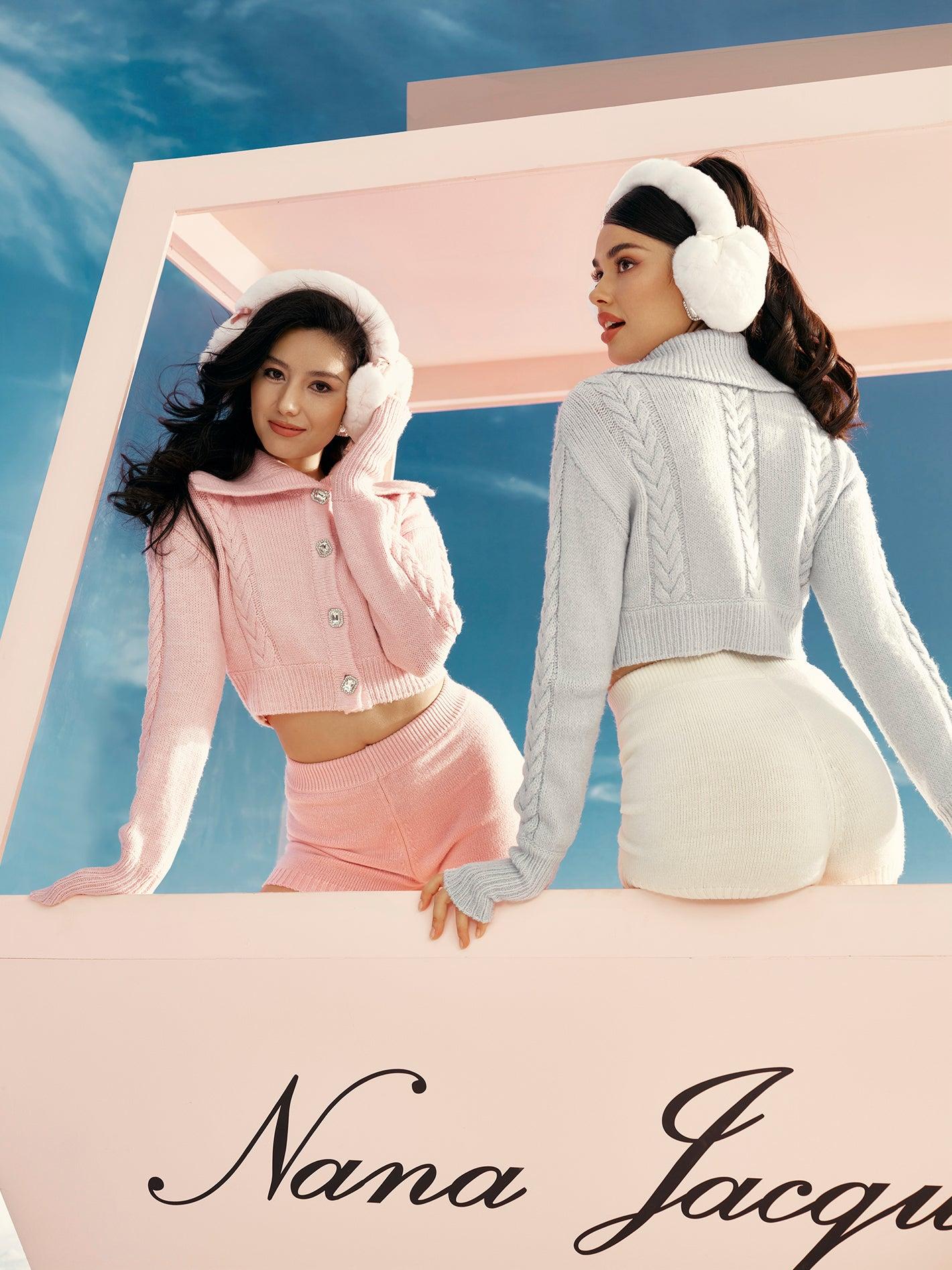 Addison Coat + Scarf Set (Pink) (Final Sale) Product Image