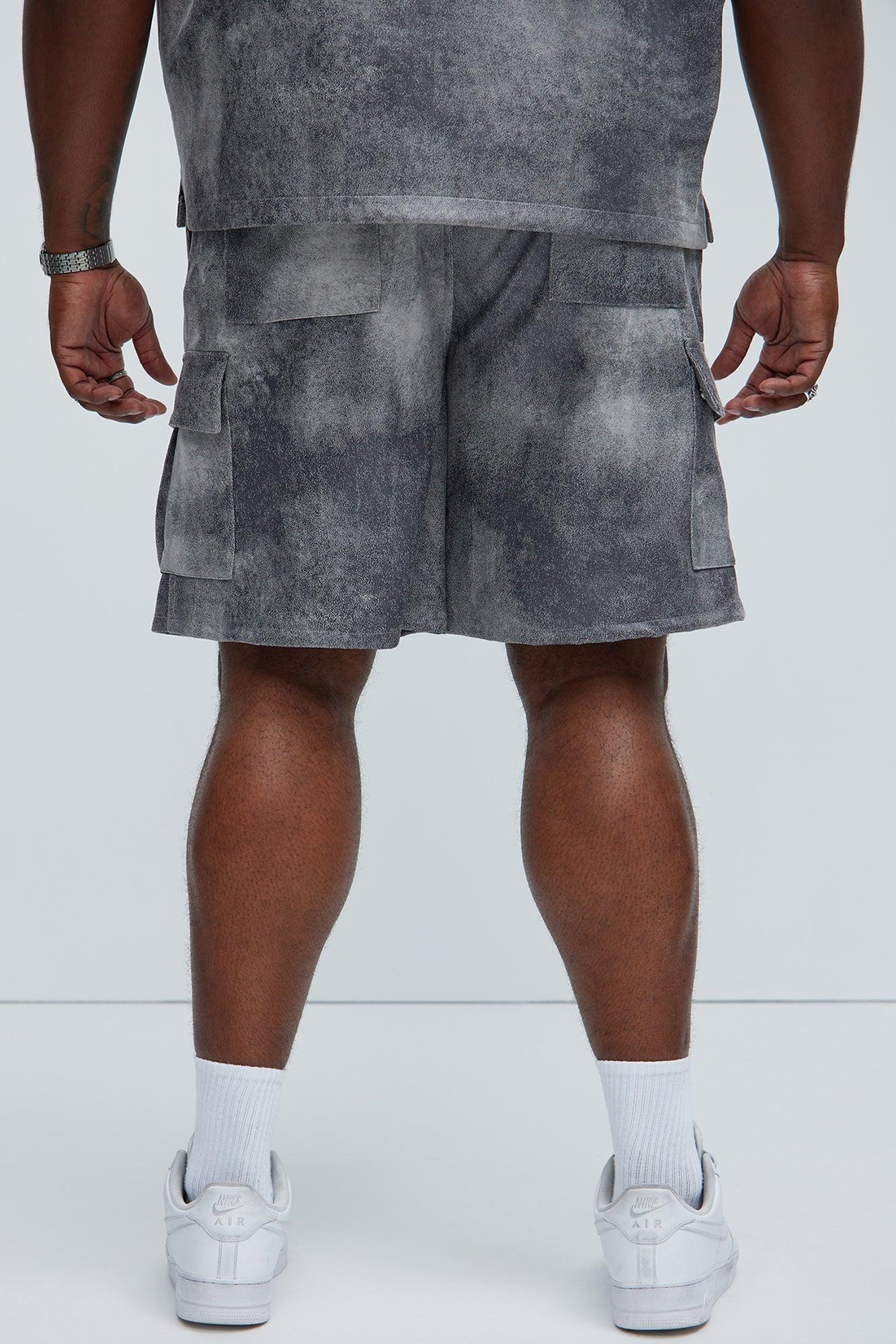 Manor Distressed Shorts - Grey Product Image