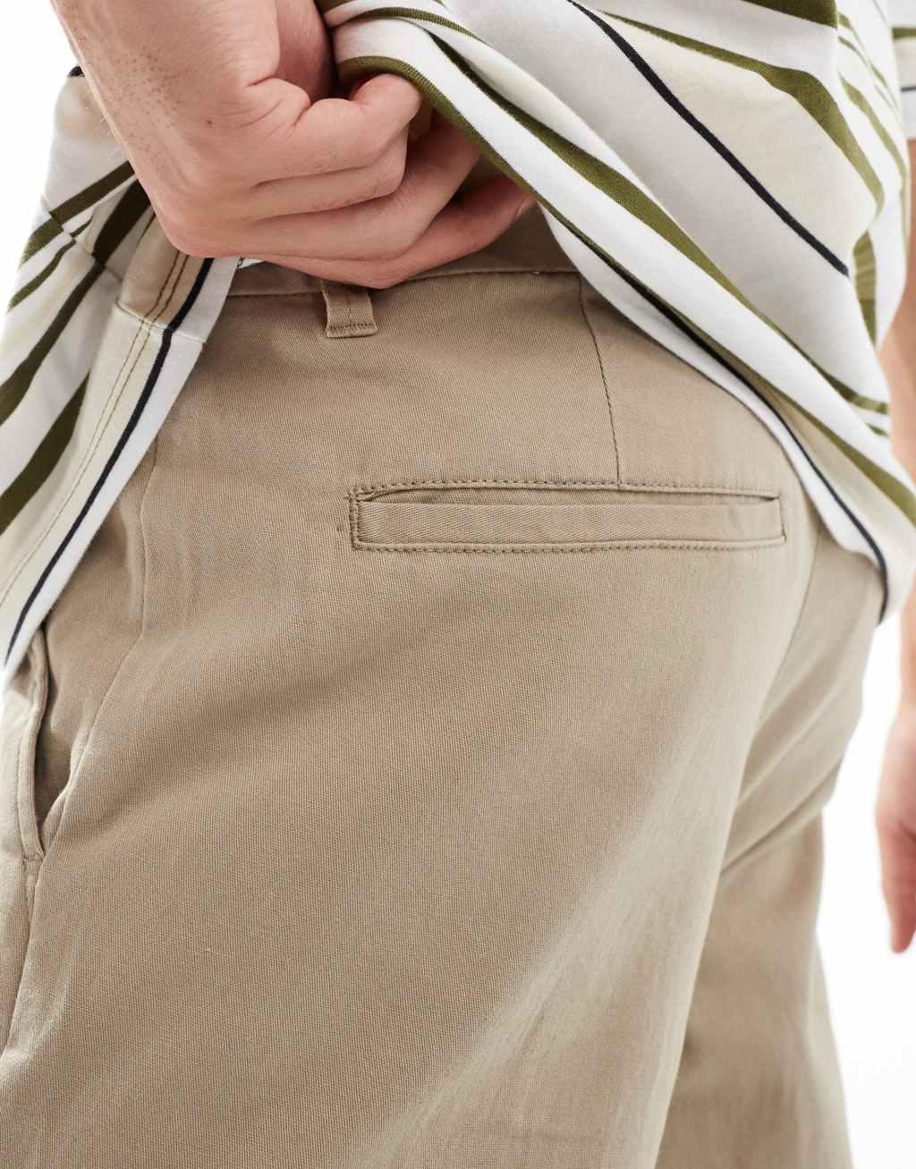 Only & Sons straight fit chinos in beige Product Image