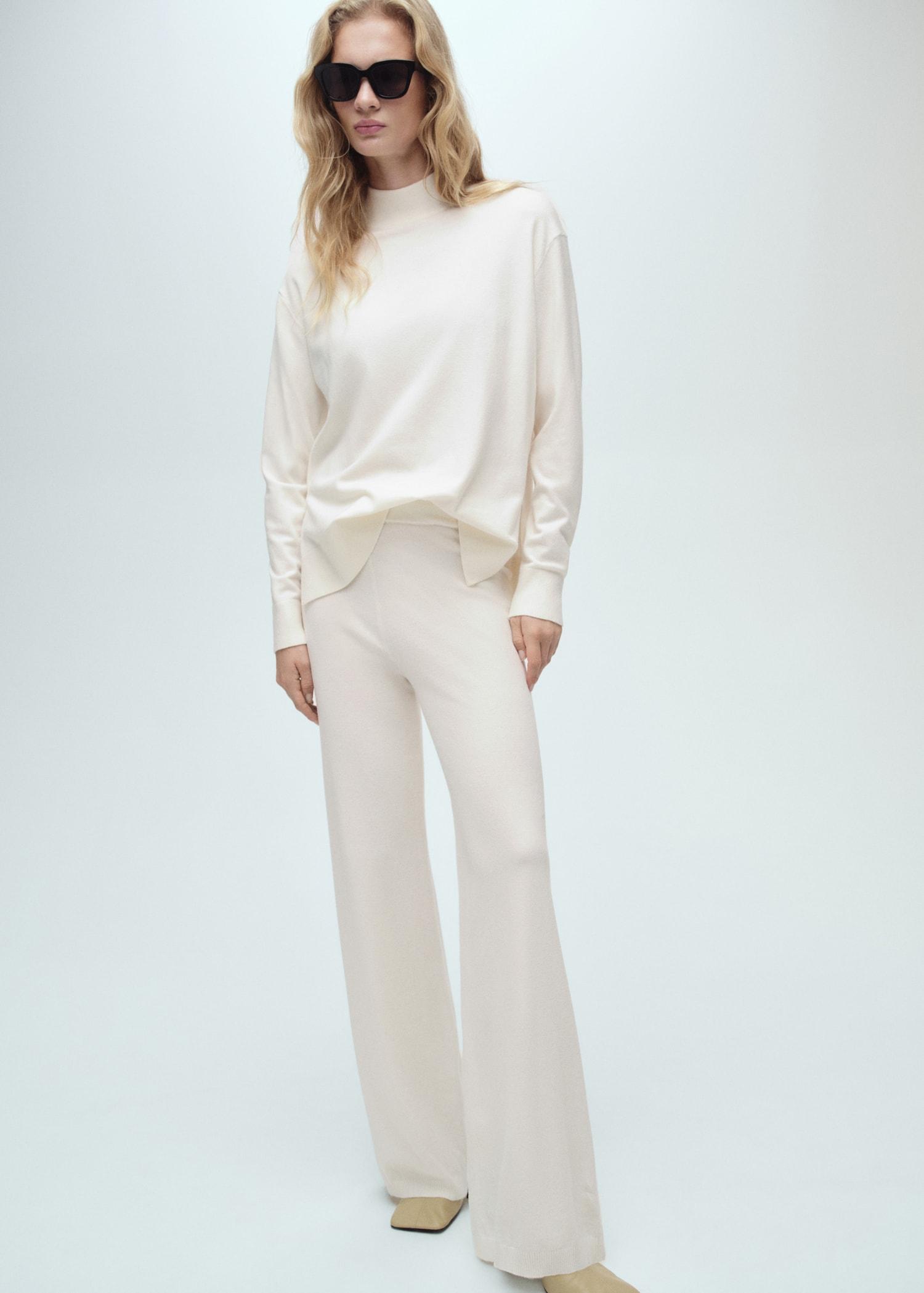 Perkins neck knitted sweater - Women | MANGO USA Product Image