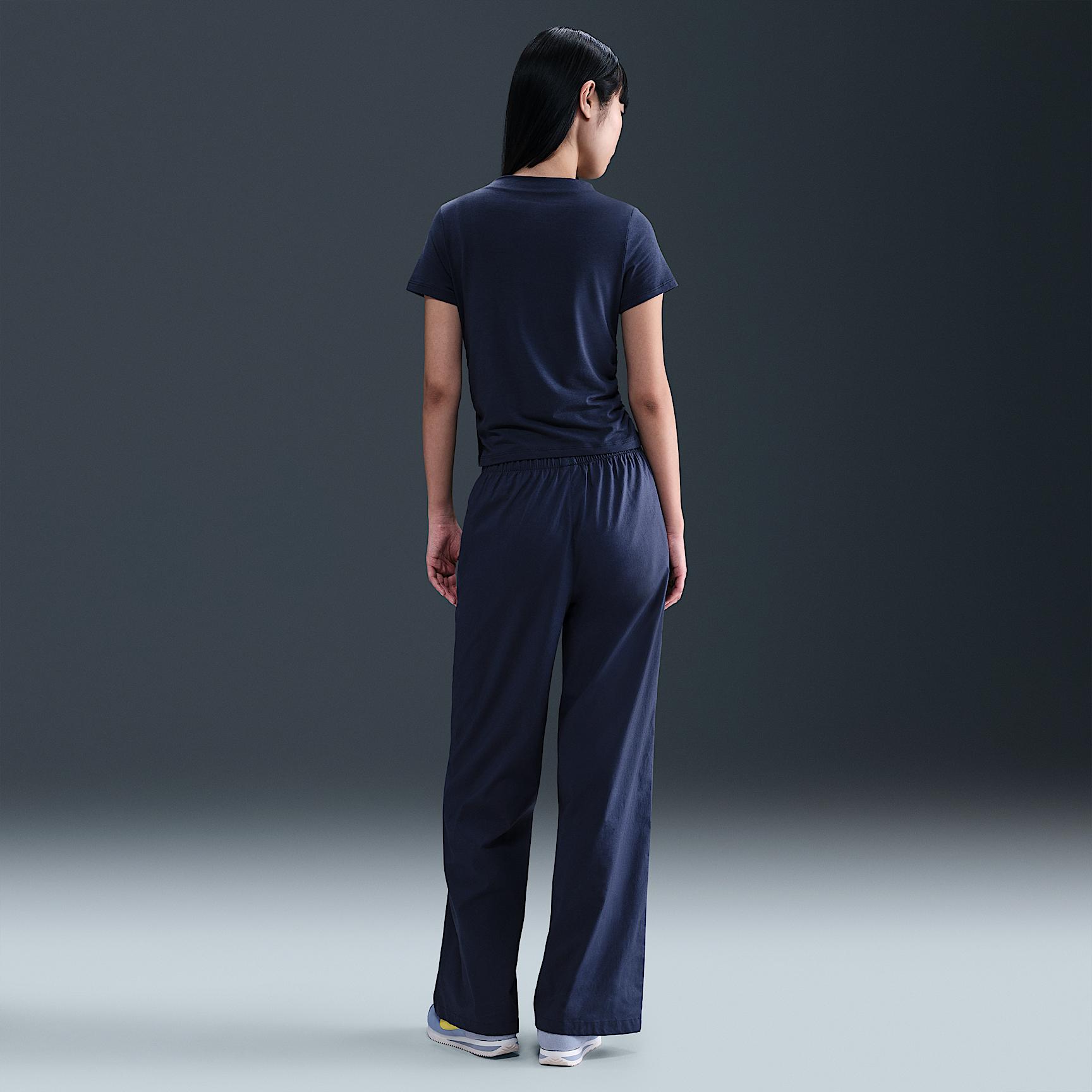 Womens Nike Sportswear Chill Knit Tight Short-Sleeve Mock-Neck Top | HV2401-051 Product Image