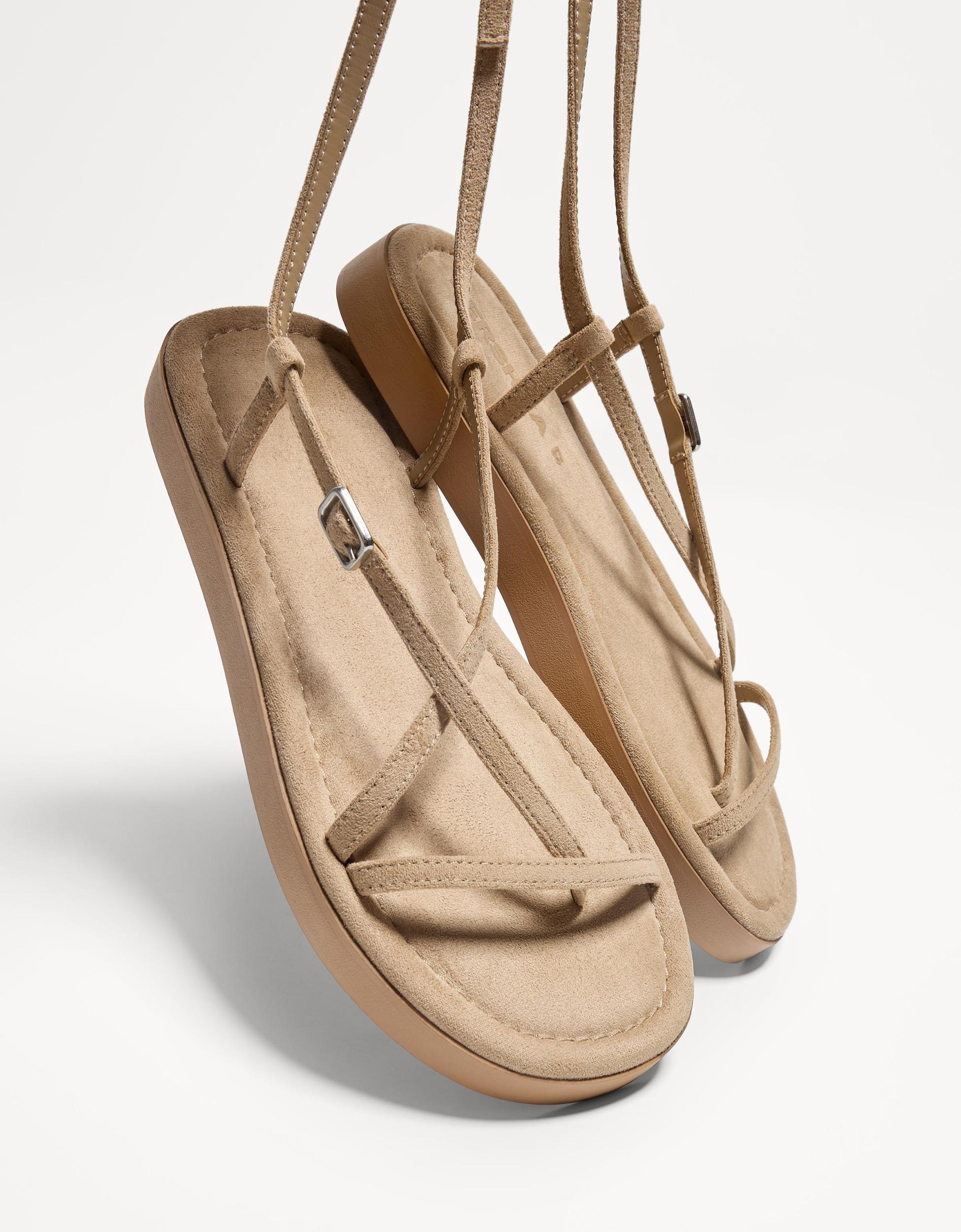 Flat sandals with straps Product Image