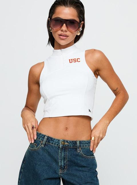 USC Belle Tank Top White Product Image