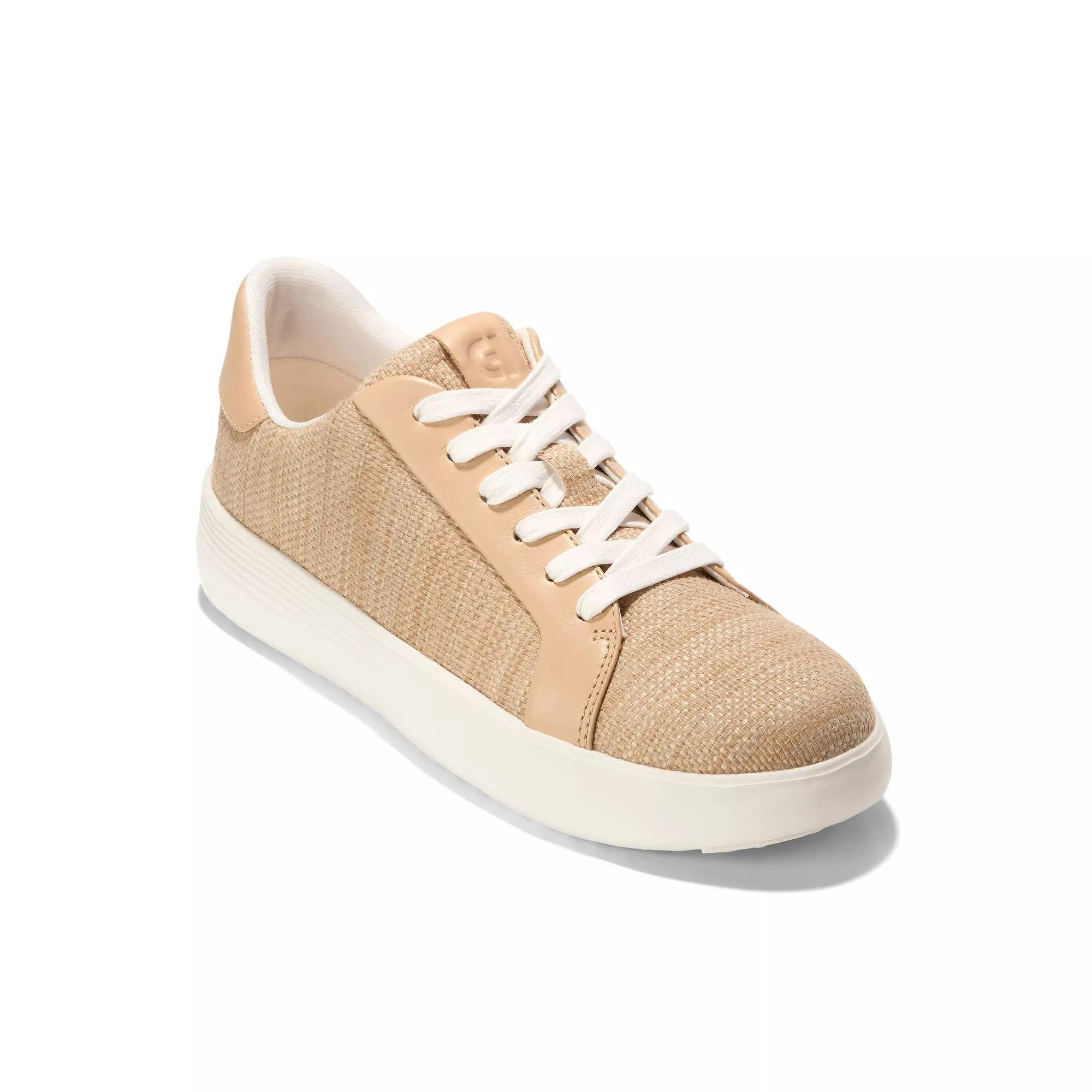 Cole Haan Grand Crosscourt Joy Women's Platform Sneakers, Size: 5.5, Raffia Product Image