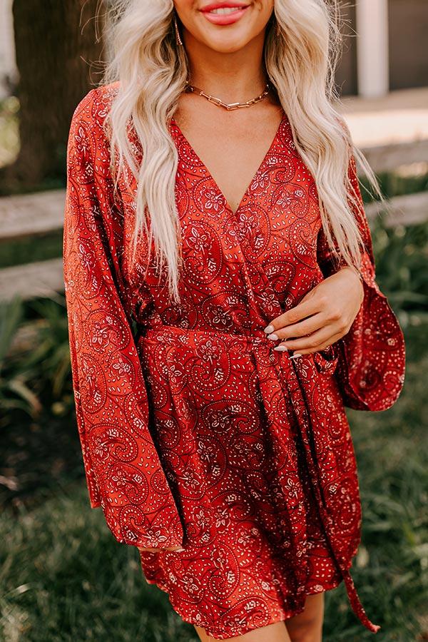 London Landscape Floral Wrap Dress Product Image