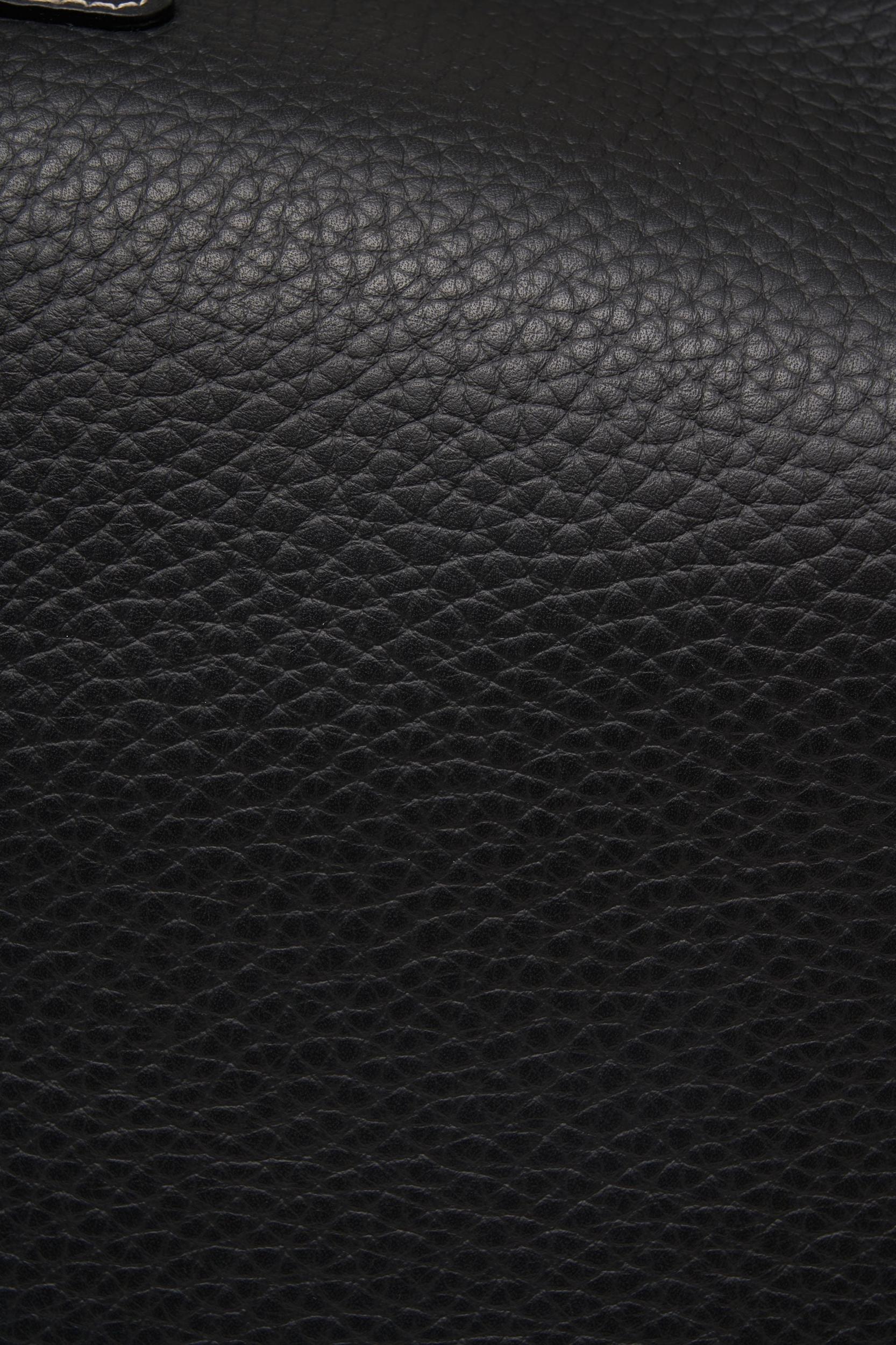 Grained leather shopper Product Image