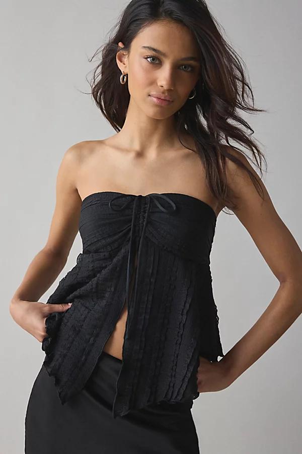 Urban Outfitters UO Eloise Convertible Tie Split-Front Tube Top Womens at Urban Outfitters Product Image