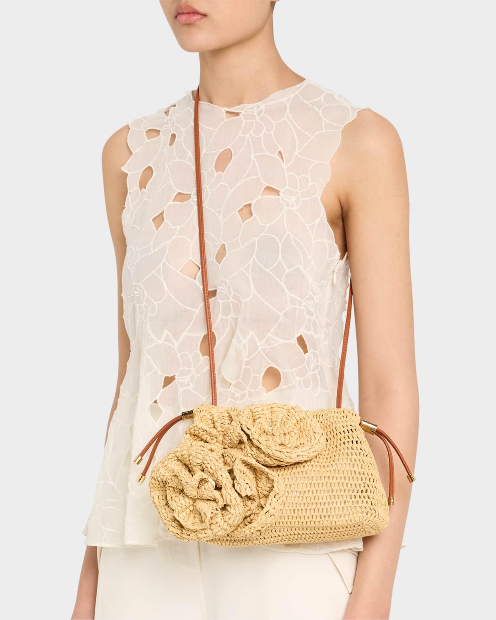 Lali Floral Crochet Pouch Clutch Bag Product Image