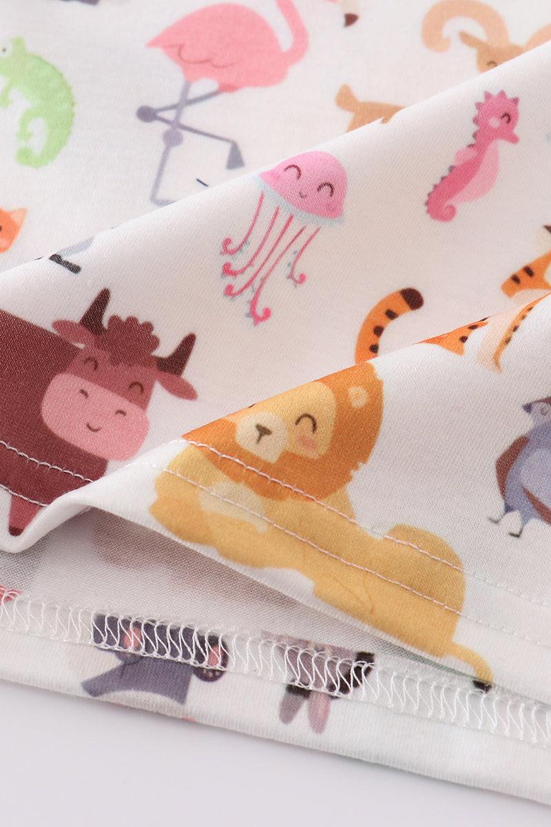 Blue deer applique top Product Image