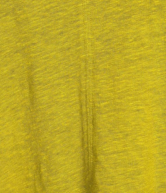 Eileen Fisher Organic Linen Jersey V-Neck Cap Sleeve Top Product Image