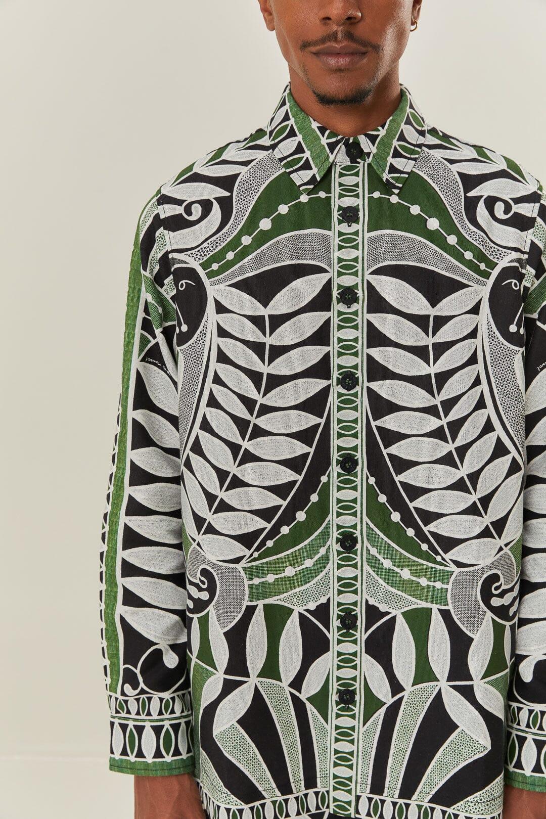 Black Lace Nature Shirt Product Image