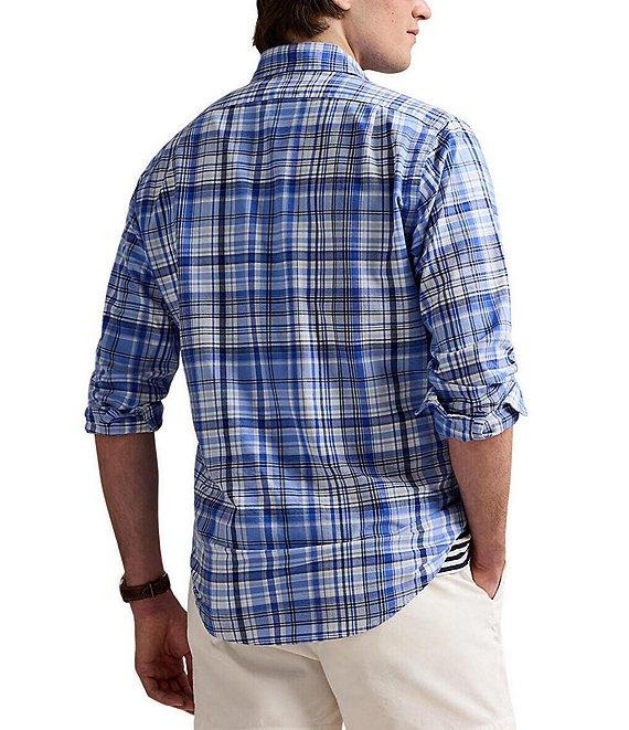 Polo Ralph Lauren Classic Fit Multi Plaid Oxford Long Sleeve Woven Shirt Product Image