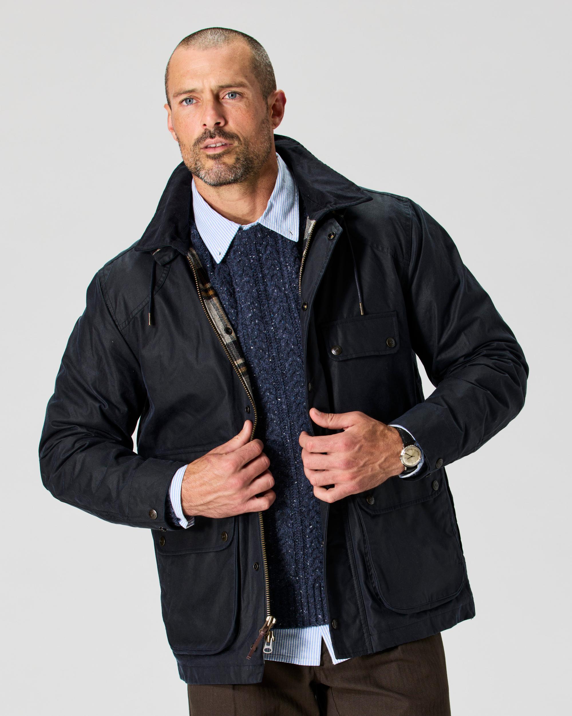 Flannel-Lined Waxed Hudson Jacket Product Image