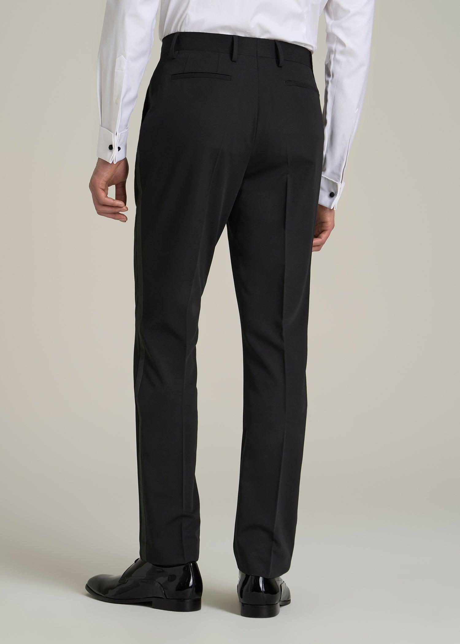 Tuxedo Pants for Tall Men in Black Male Product Image