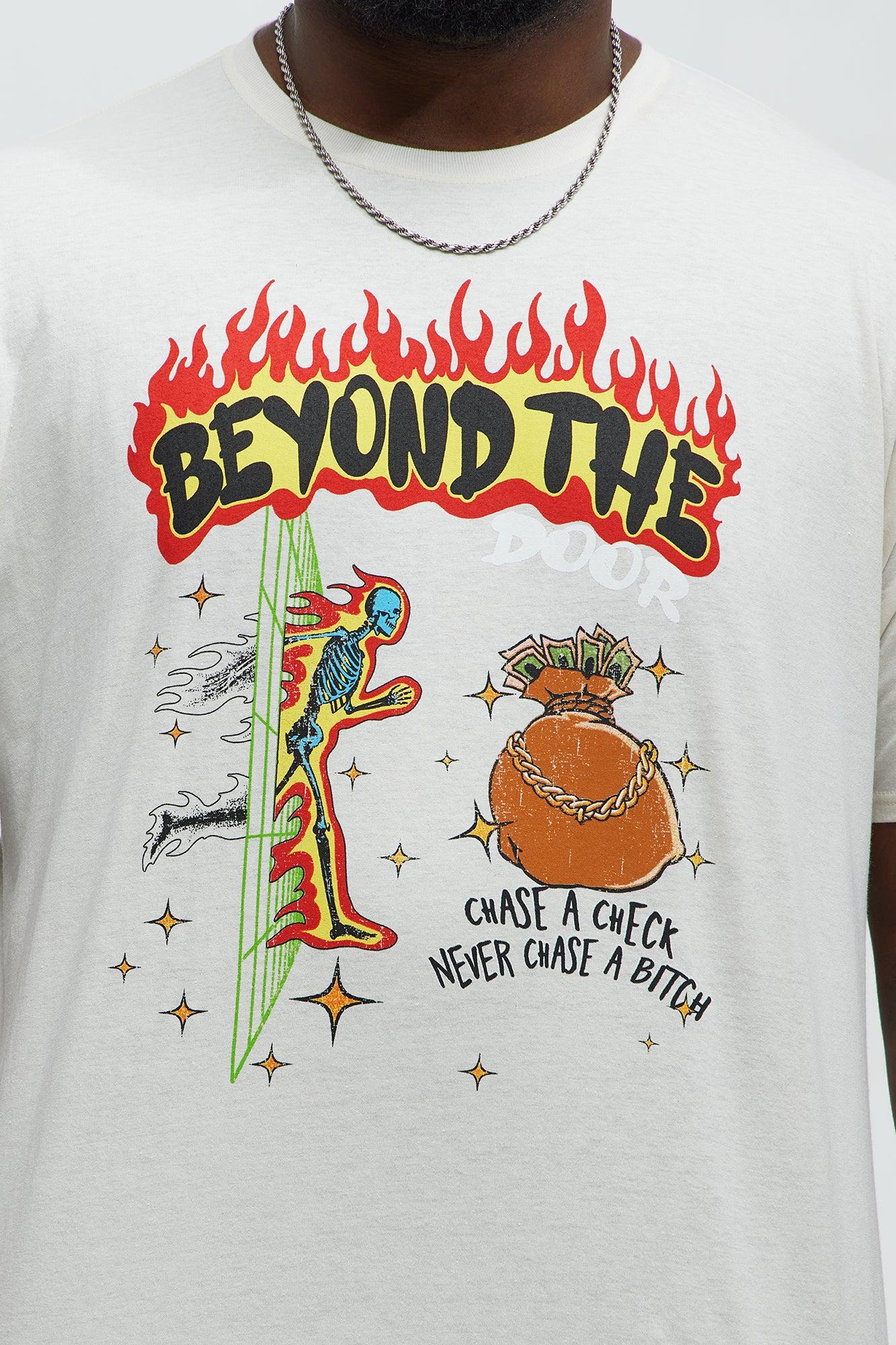 Beyond The Flames Short Sleeve Tee - Cream Product Image