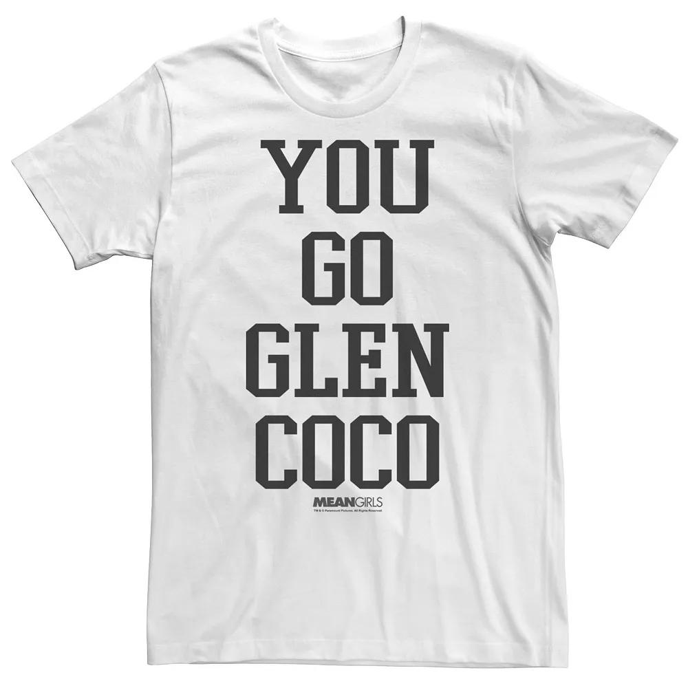 Men's Mean Girls Glen Coco Black Text Stack Tee,  Product Image