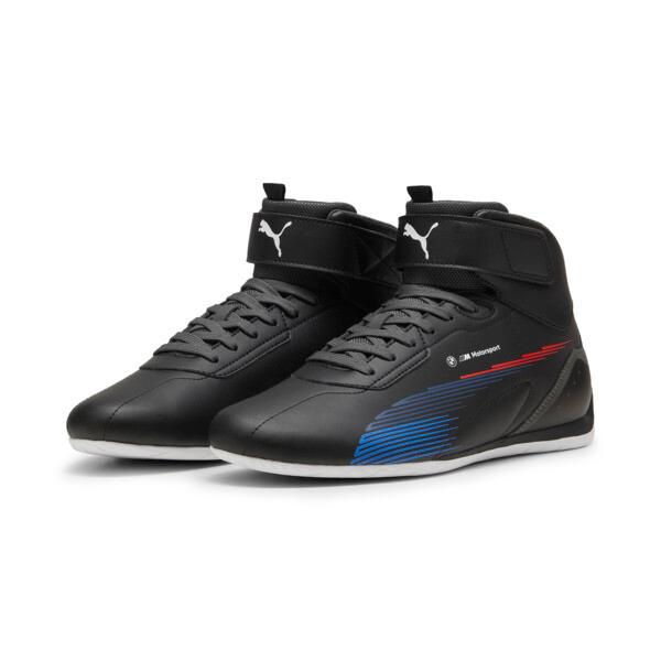 PUMA BMW M Motorsport Neo Cat Mid 2.0 Men's Shoes in Black/Shadow Grey Product Image
