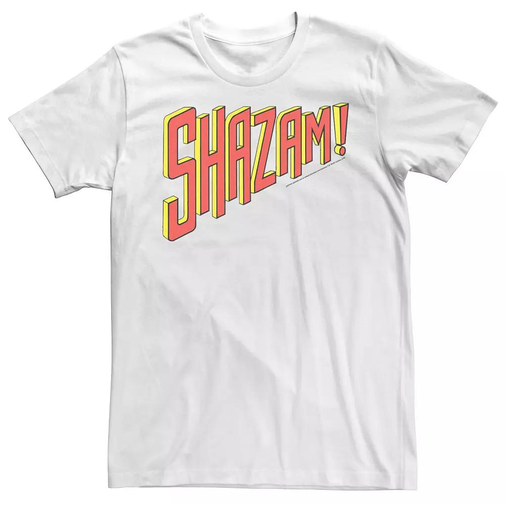 Men's Justice League Shazam Retro Logo Tee,  Product Image