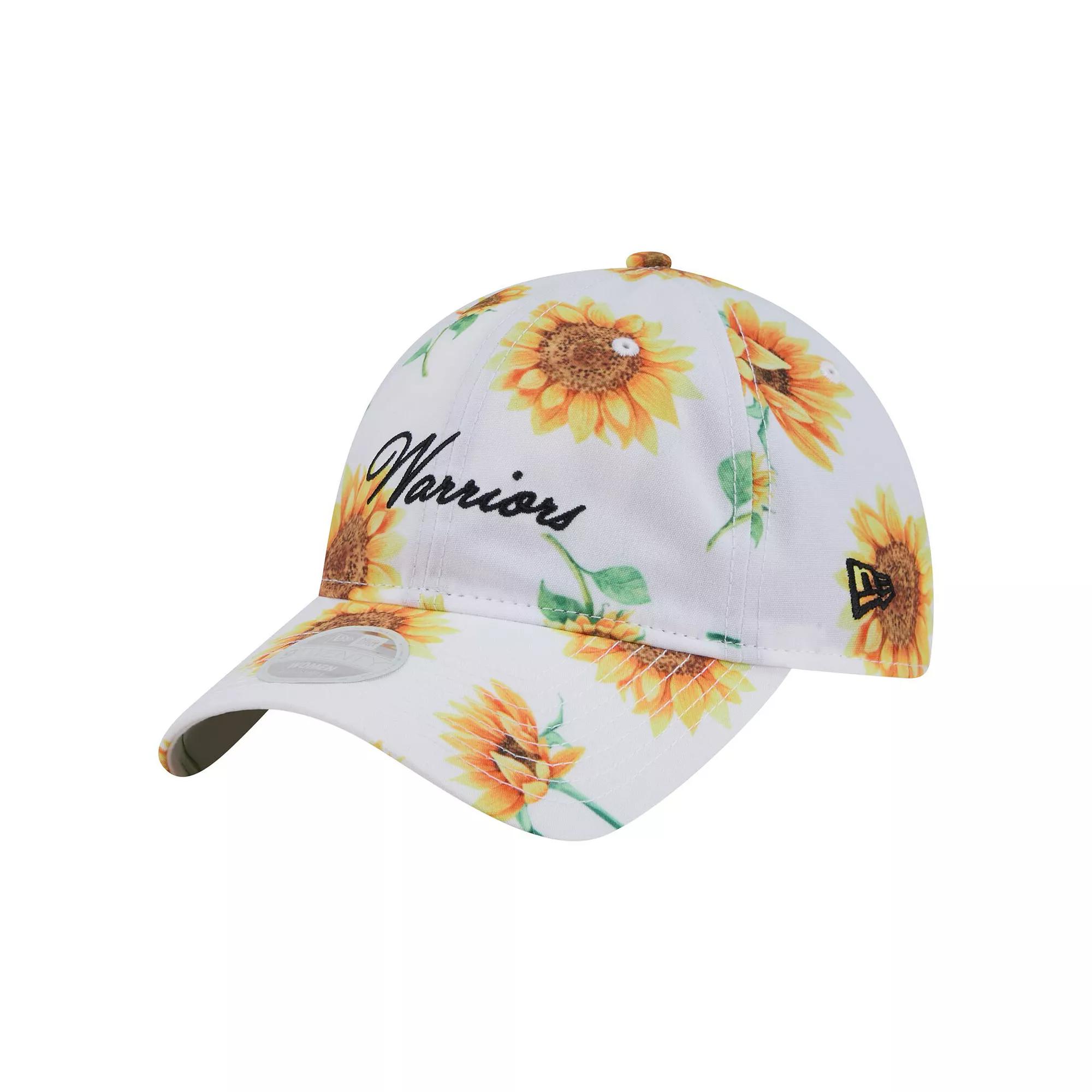Women's New Era White Golden State Warriors Adventure Flower 9TWENTY Adjustable Hat Product Image