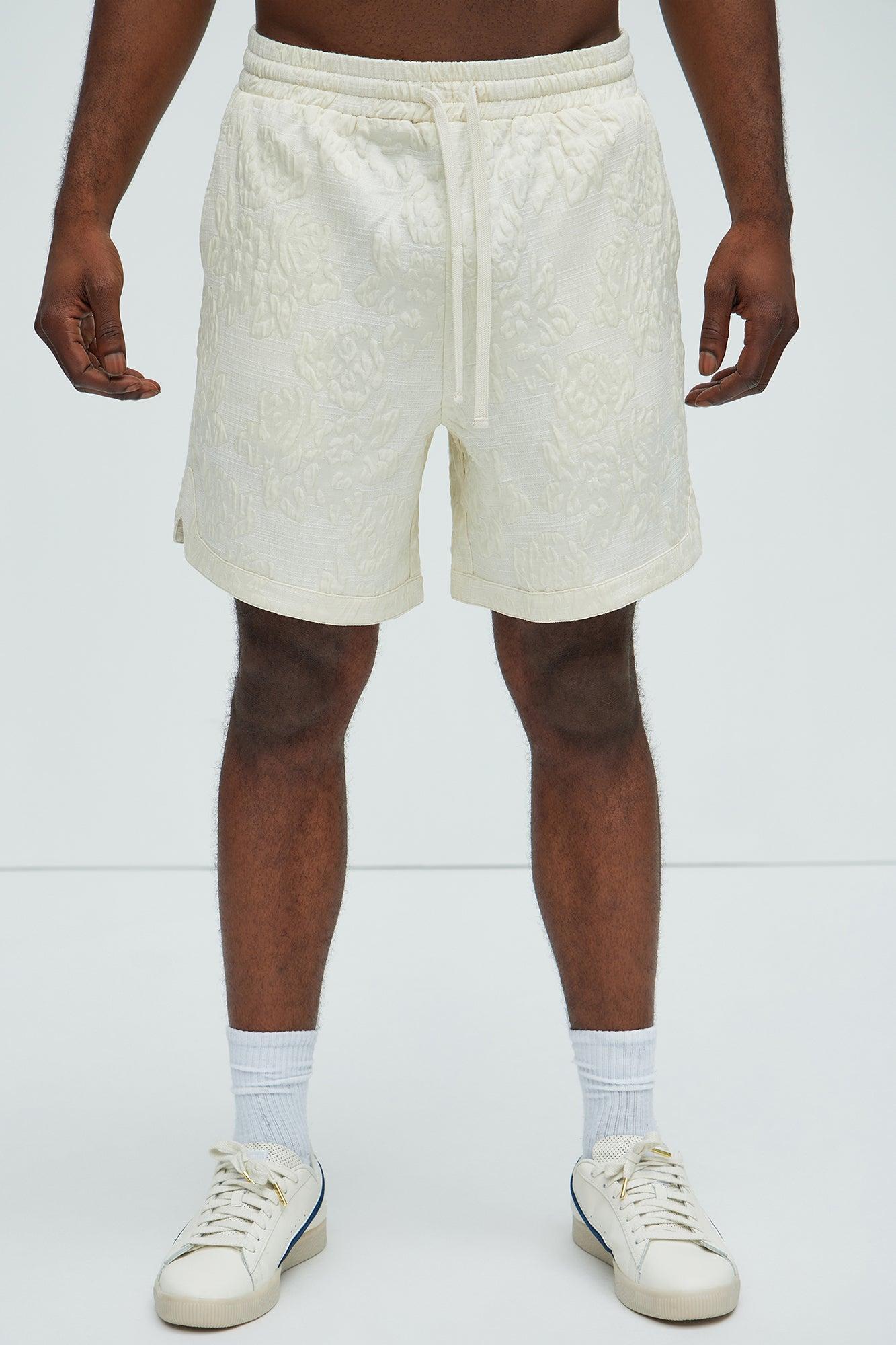 Bartlett Jacquard Shorts - White/combo Product Image