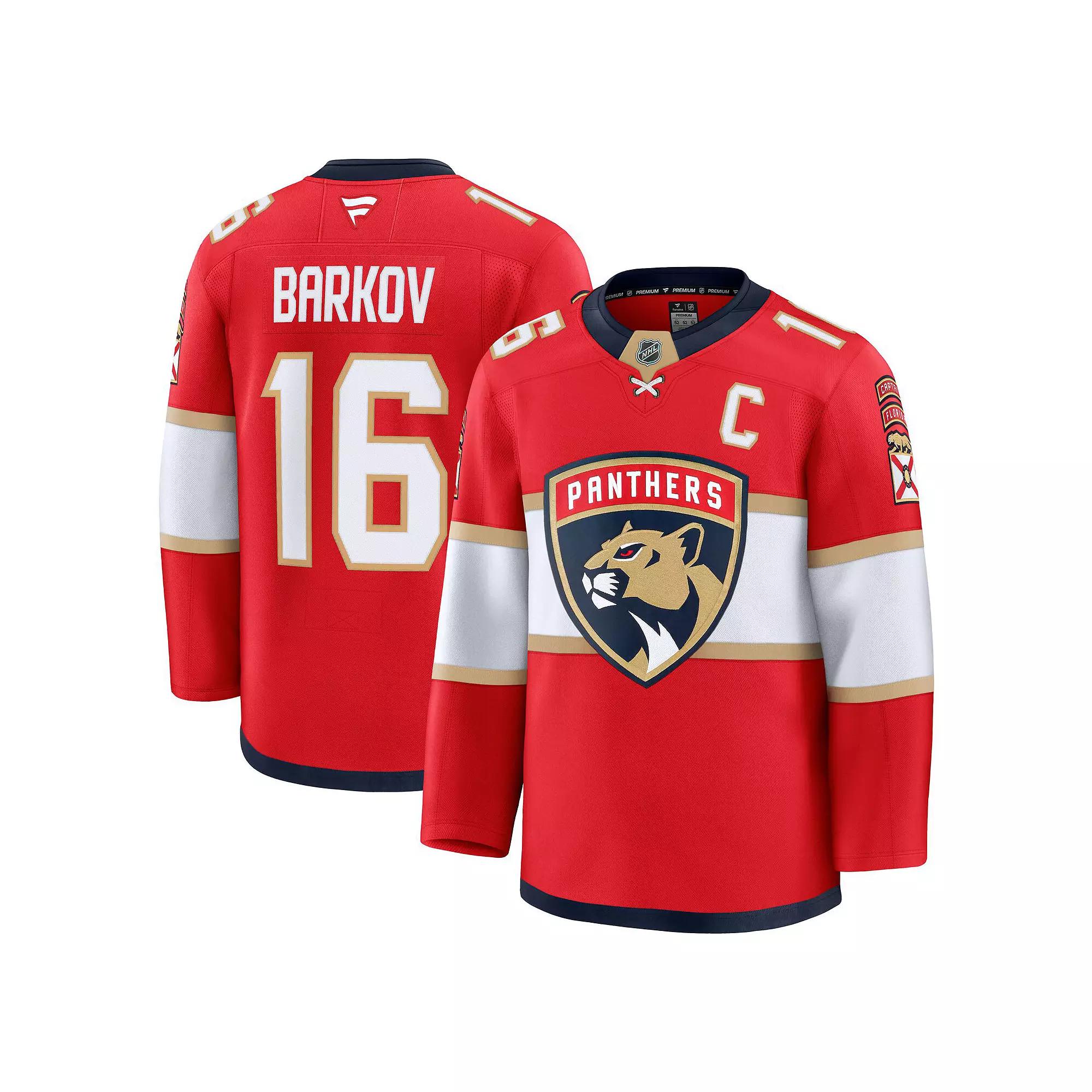 Men's Fanatics Aleksander Barkov Red Florida Panthers Home Premium Jersey, Size: 60, Pnt Red Product Image