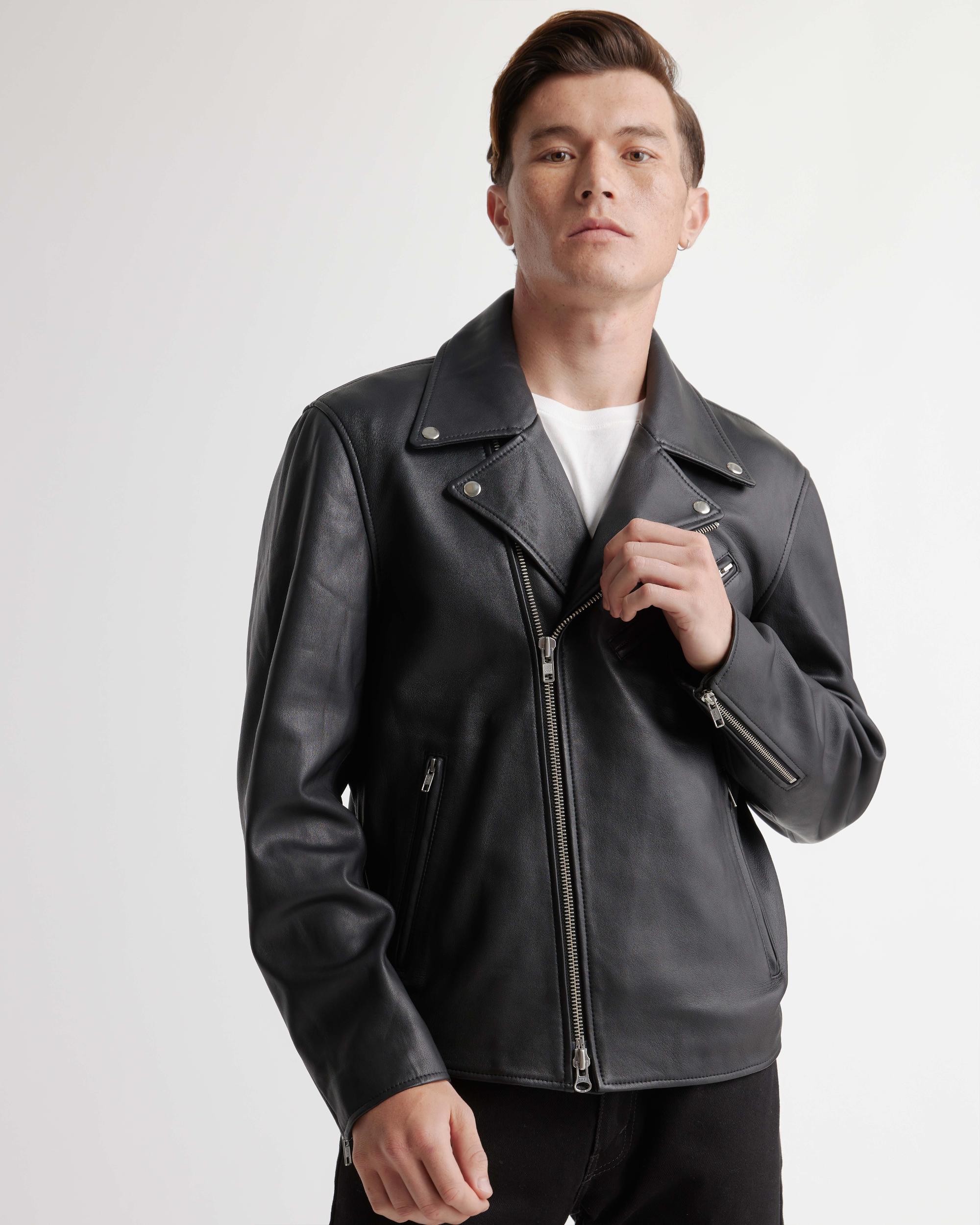 Quince | Men's Motorcycle Jacket Leather Product Image