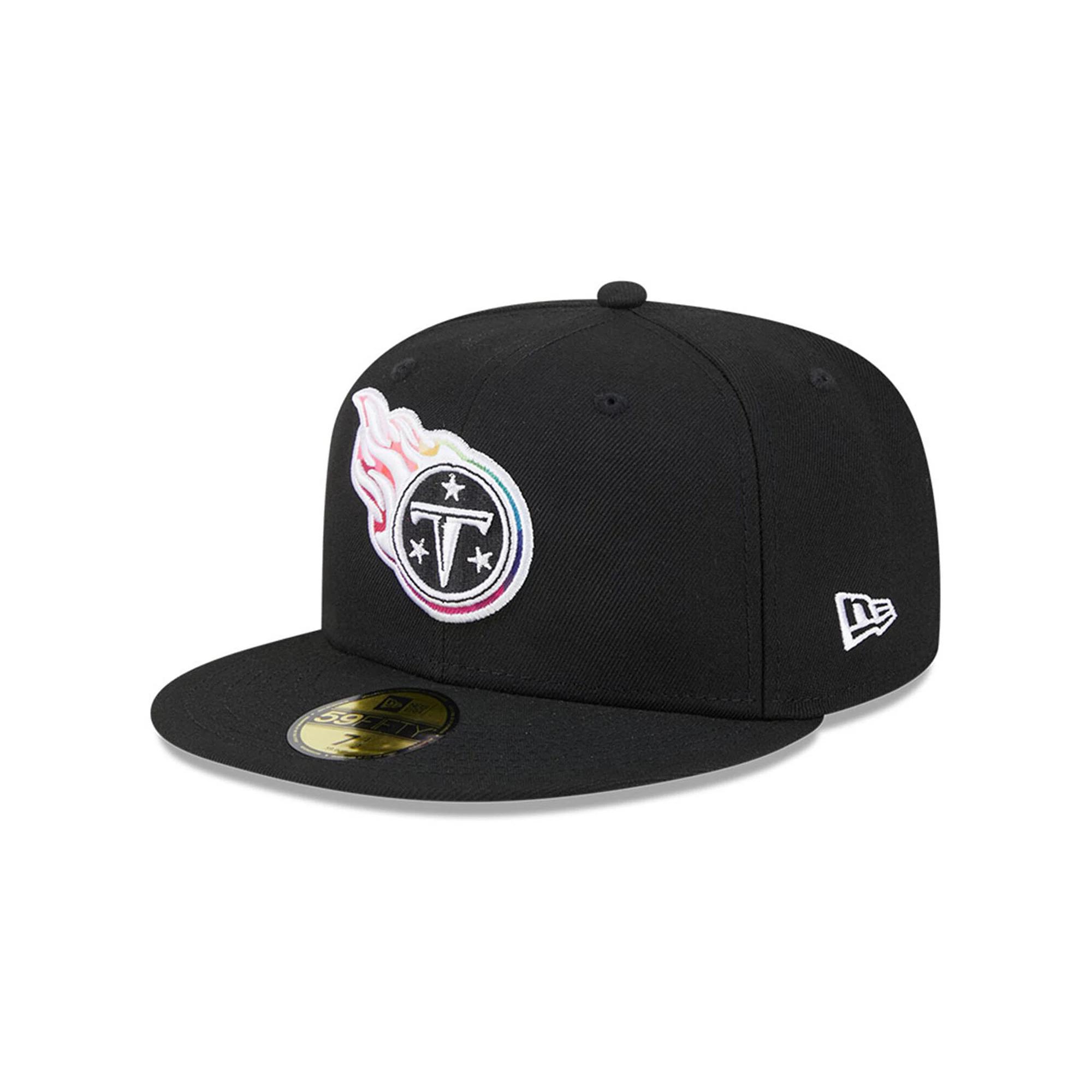 Men's New Era  Black Tennessee Titans 2023 NFL Crucial Catch 59FIFTY Fitted Hat, Size: 7 Product Image
