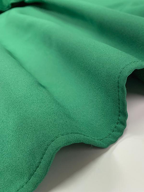 A-Line High Waisted Pleated Solid Color Split-Joint Round-Neck Maxi Dresses Product Image