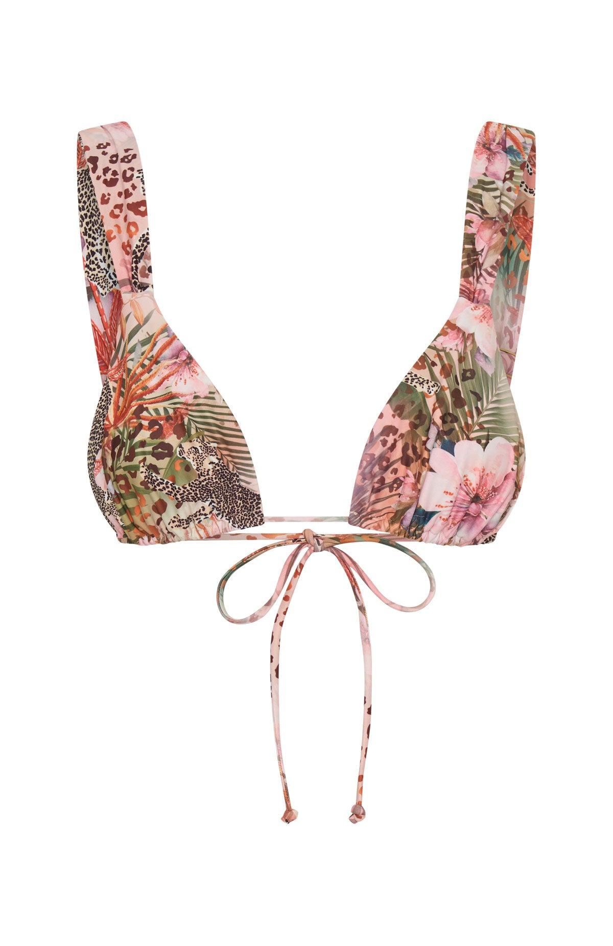 Levanto Bikini Top Feline Flora Product Image