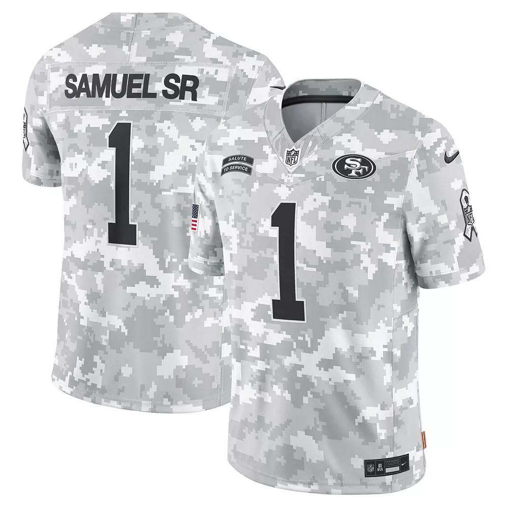 Men's Nike Deebo Samuel Sr Arctic Camo San Francisco 49ers 2024 Salute to Service Limited Jersey, Size: Large, Team Product Image